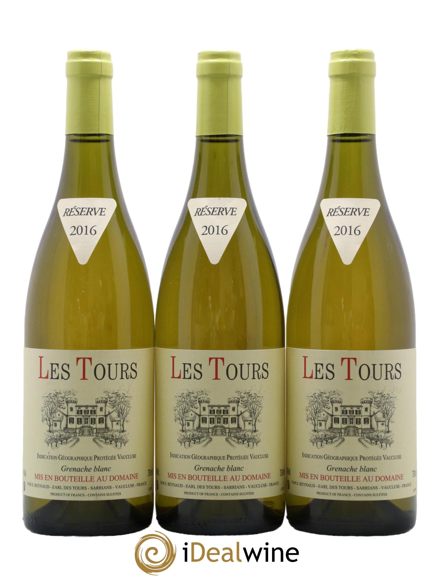 IGP Vaucluse (Vin de Pays de Vaucluse) Grenache Blanc - Les Tours Emmanuel Reynaud