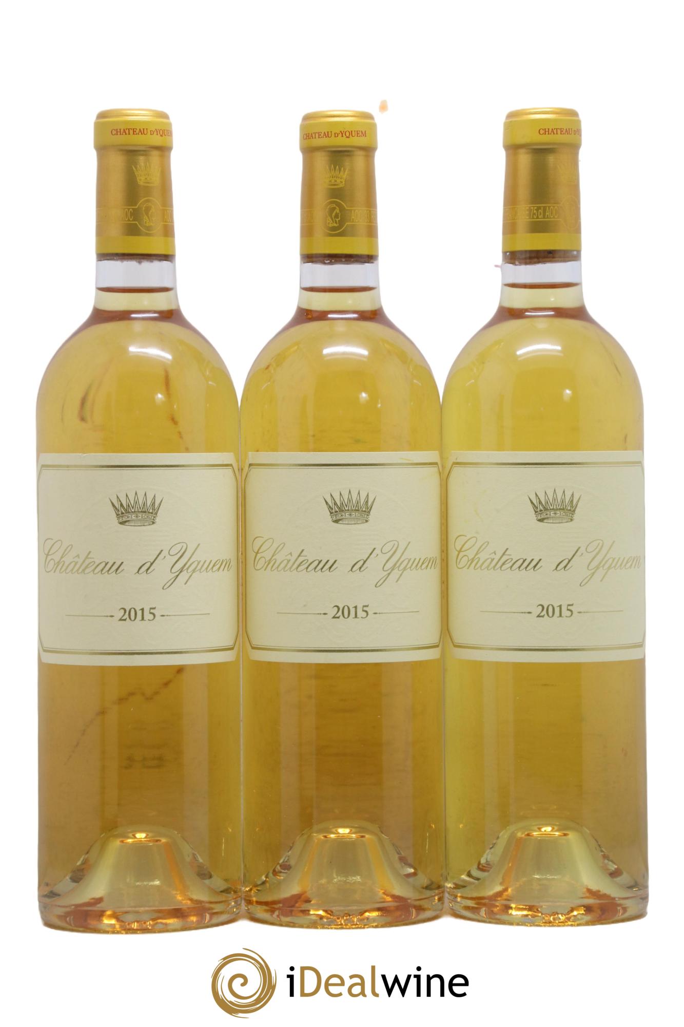 Château d' Yquem 1er Cru Classé Supérieur 2015 - Lot of 3 bottles - 0