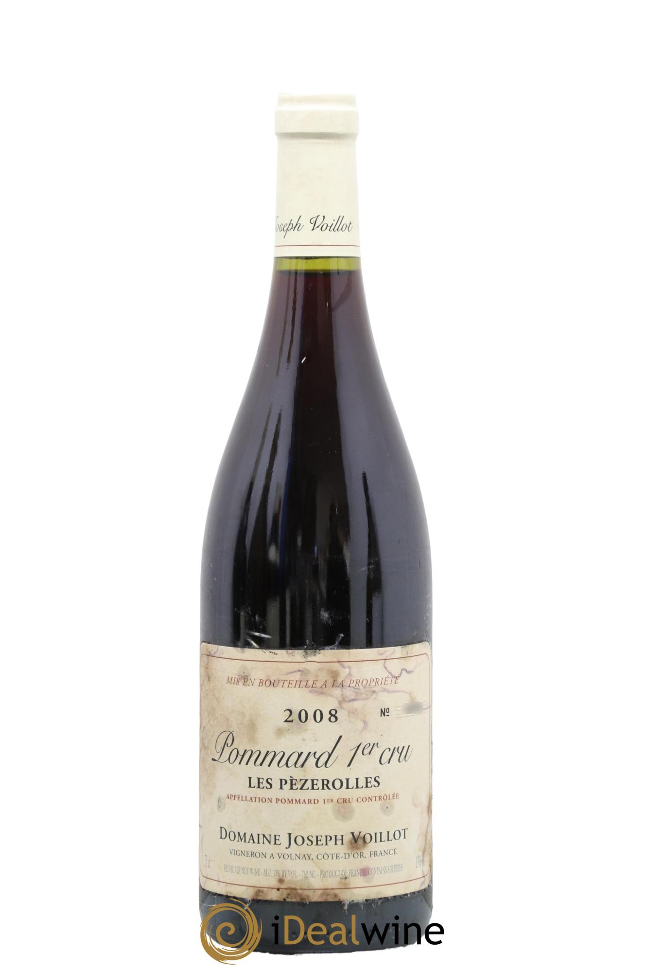 Pommard 1er Cru Les Pèzerolles Joseph Voillot (Domaine) 2008 - Lot de 1 bouteille - 0