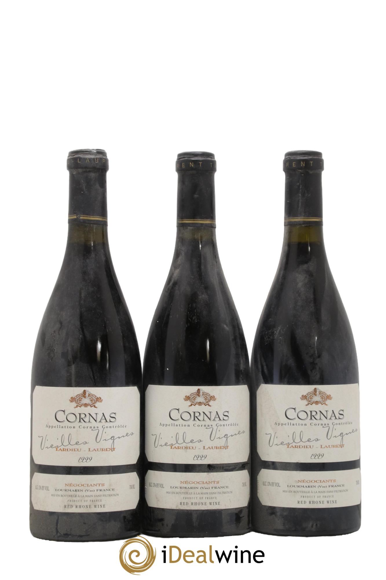 Cornas Vieilles vignes Maison Tardieu-Laurent 1999 - Lot de 3 bouteilles - 0