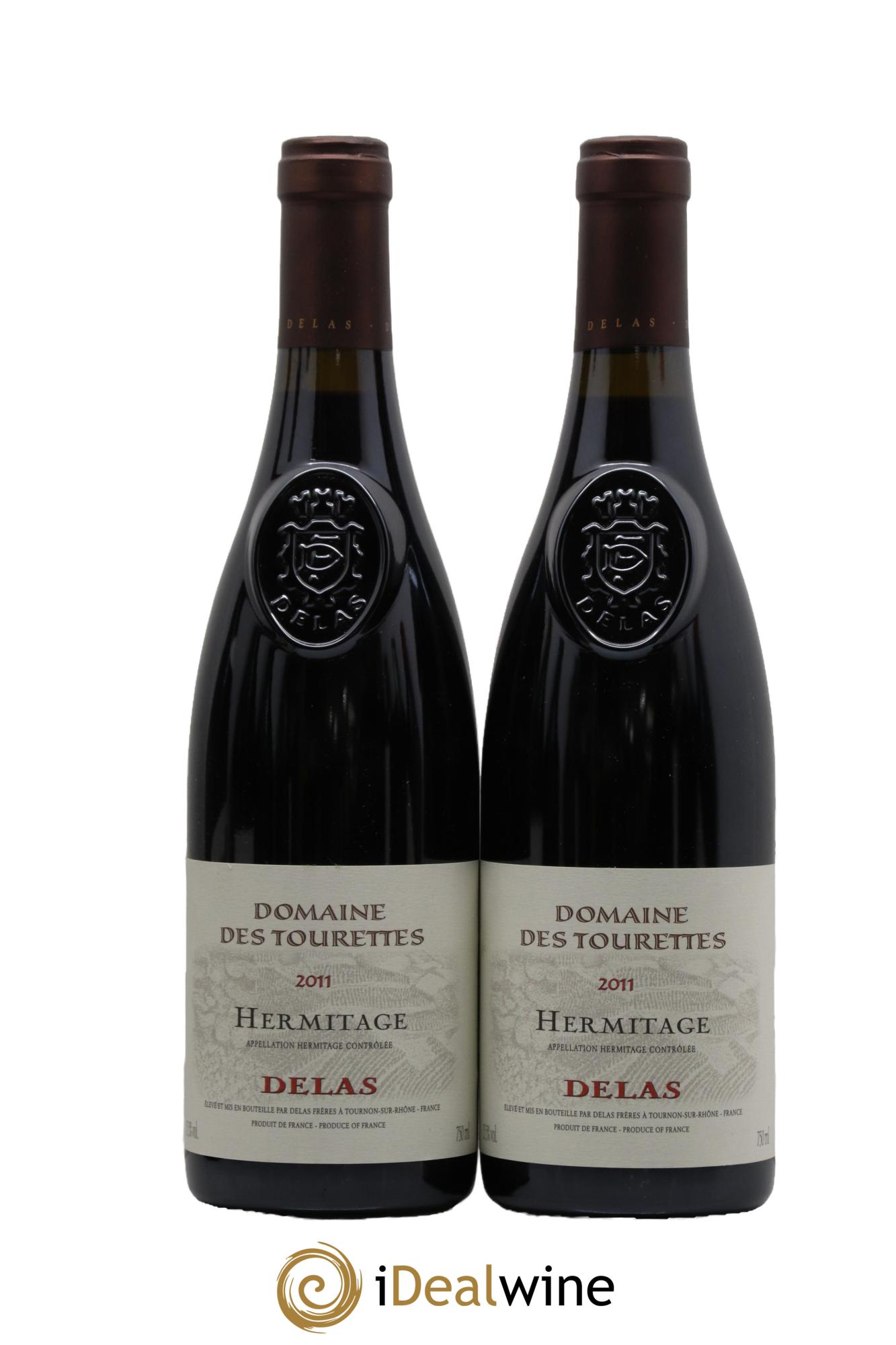 Hermitage Domaine des Tourettes  Delas Frères 2011 - Posten von 2 Flaschen - 0