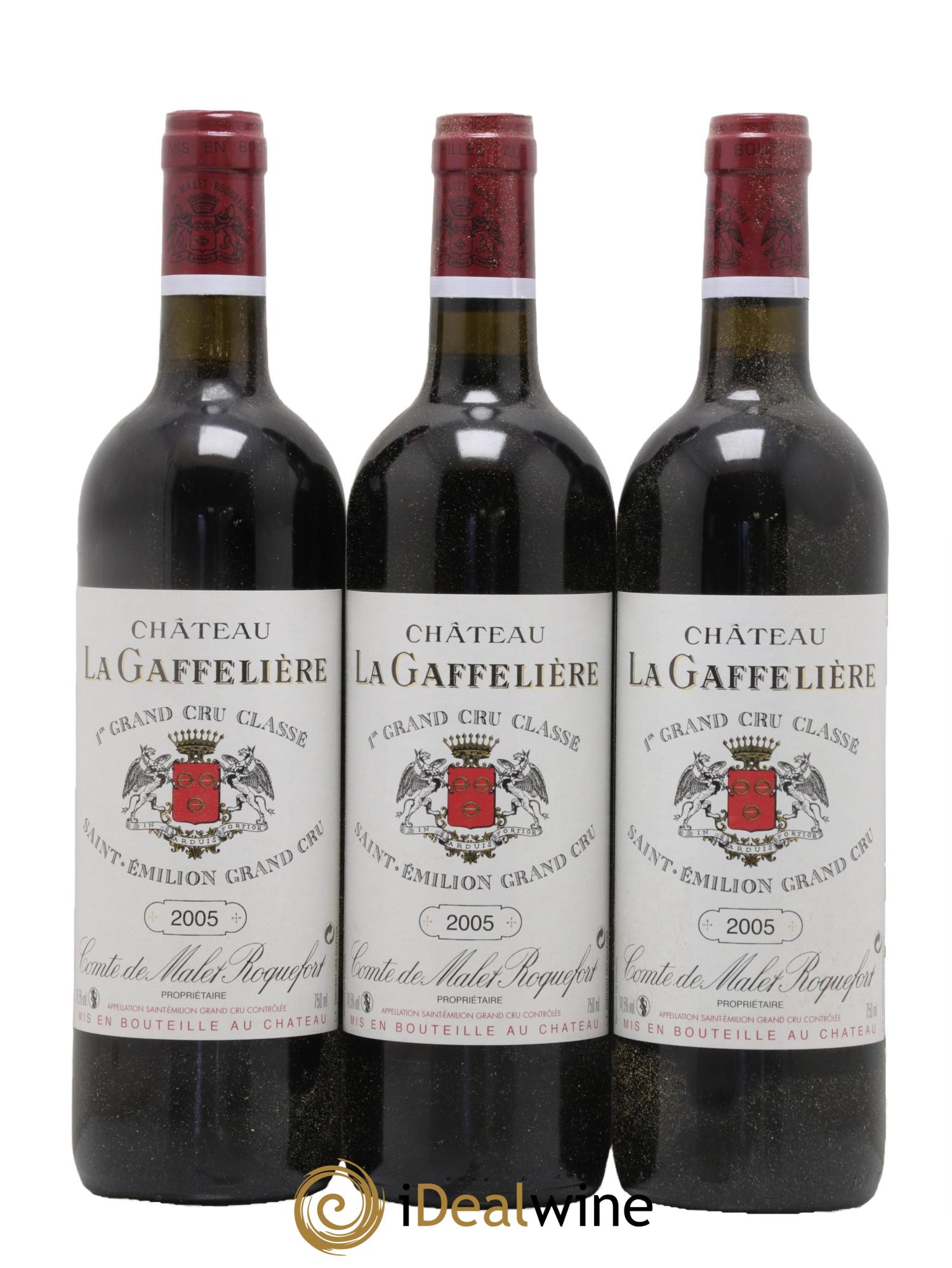 Château la Gaffelière 1er Grand Cru Classé B 2005 - Lotto di 3 bottiglie - 0