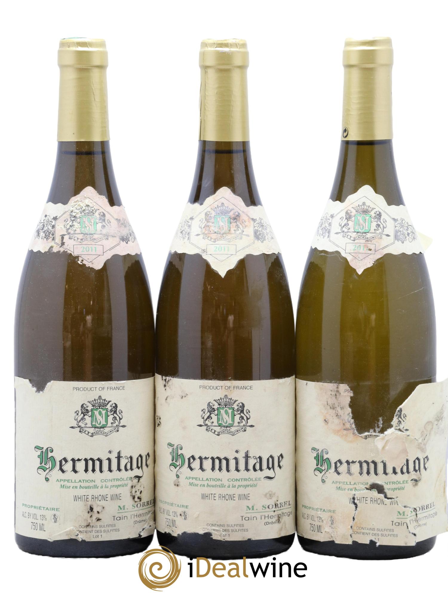 Hermitage Marc Sorrel  2011 - Lotto di 3 bottiglie - 0