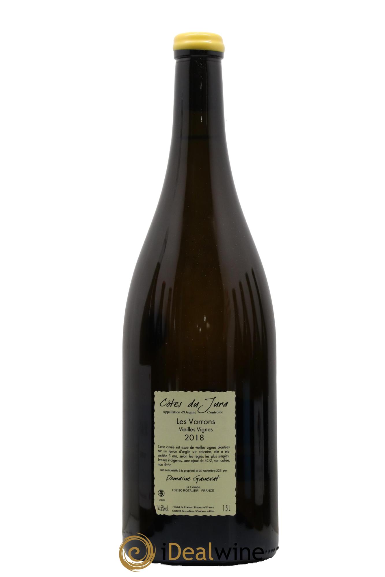 Côtes du Jura Les Varrons Vieilles Vignes Jean-François Ganevat (Domaine) 2018 - Lot of 1 magnum - 1