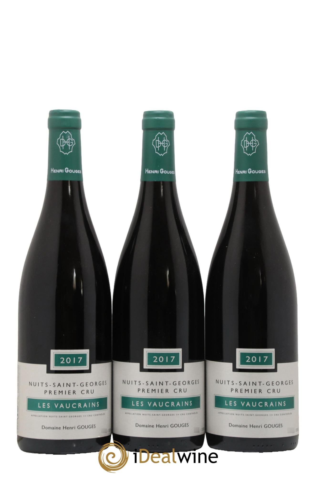 Nuits Saint-Georges 1er Cru Les Vaucrains Henri Gouges 2017 - Lot de 3 bouteilles - 0