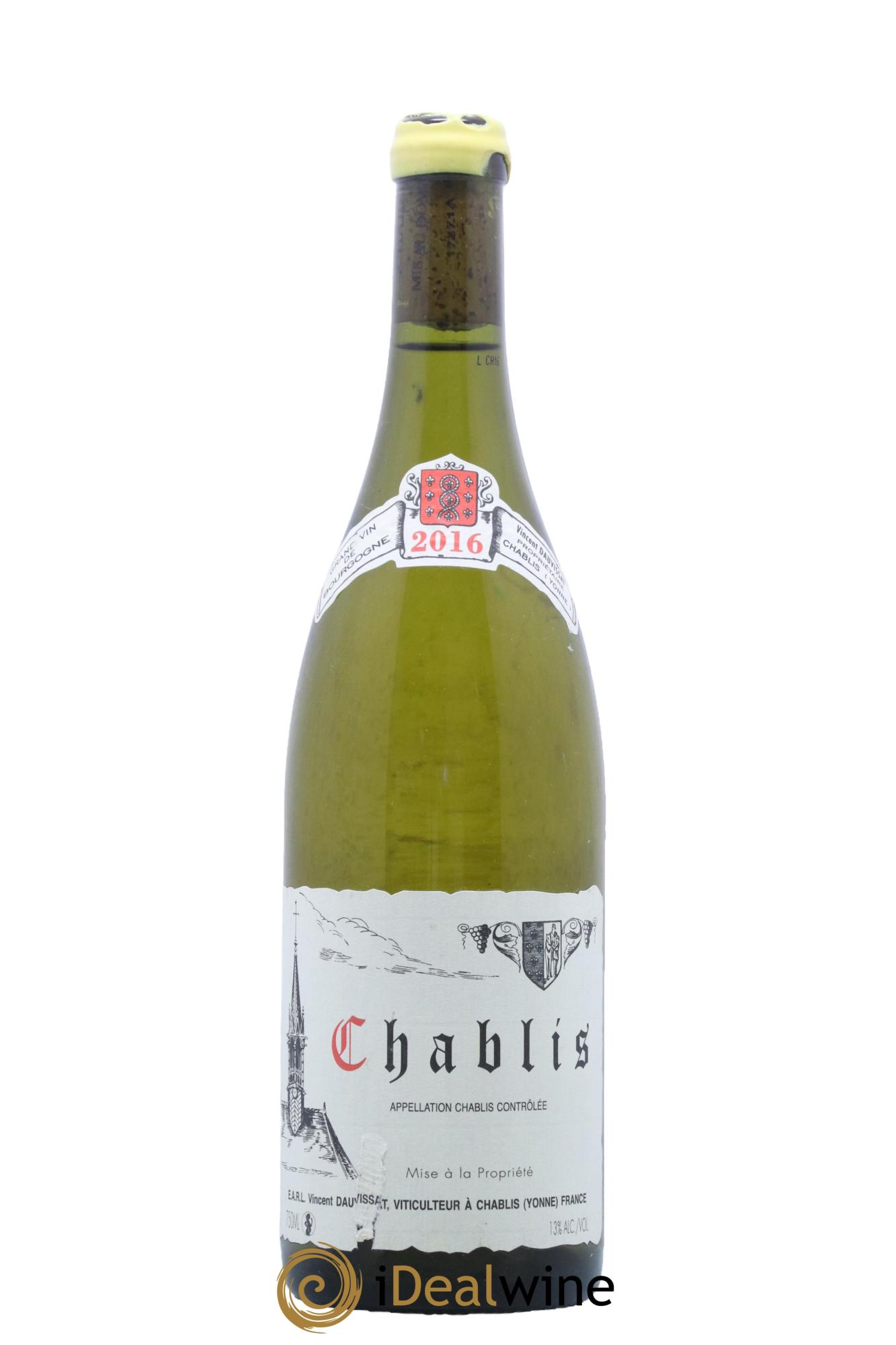 Chablis Vincent Dauvissat (Domaine) 2016 - Lot of 1 bottle - 0