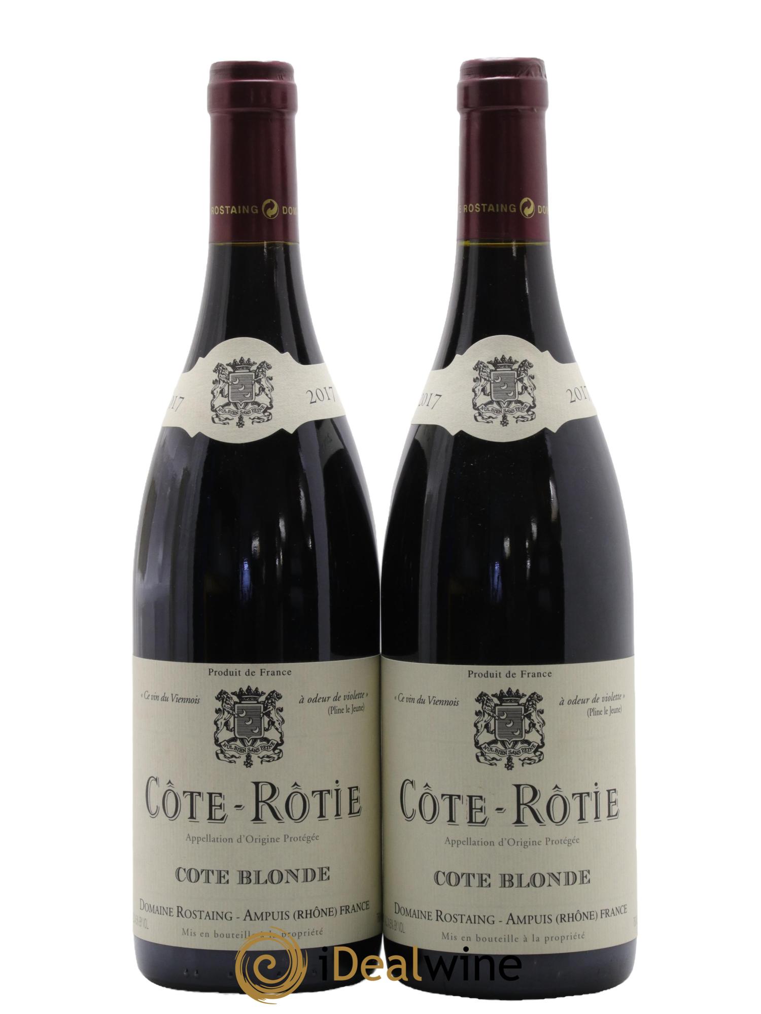 Côte-Rôtie Côte Blonde René Rostaing 2017 - Posten von 2 Flaschen - 0