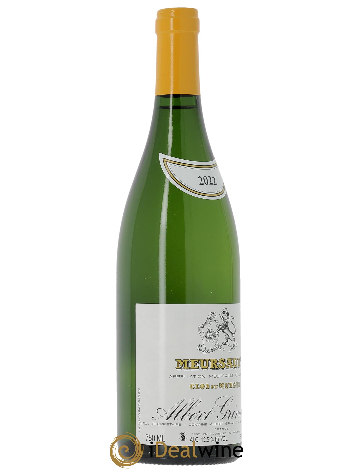 Meursault Clos du Murger Albert Grivault  2022 - Lotto di 1 bottiglia - 1