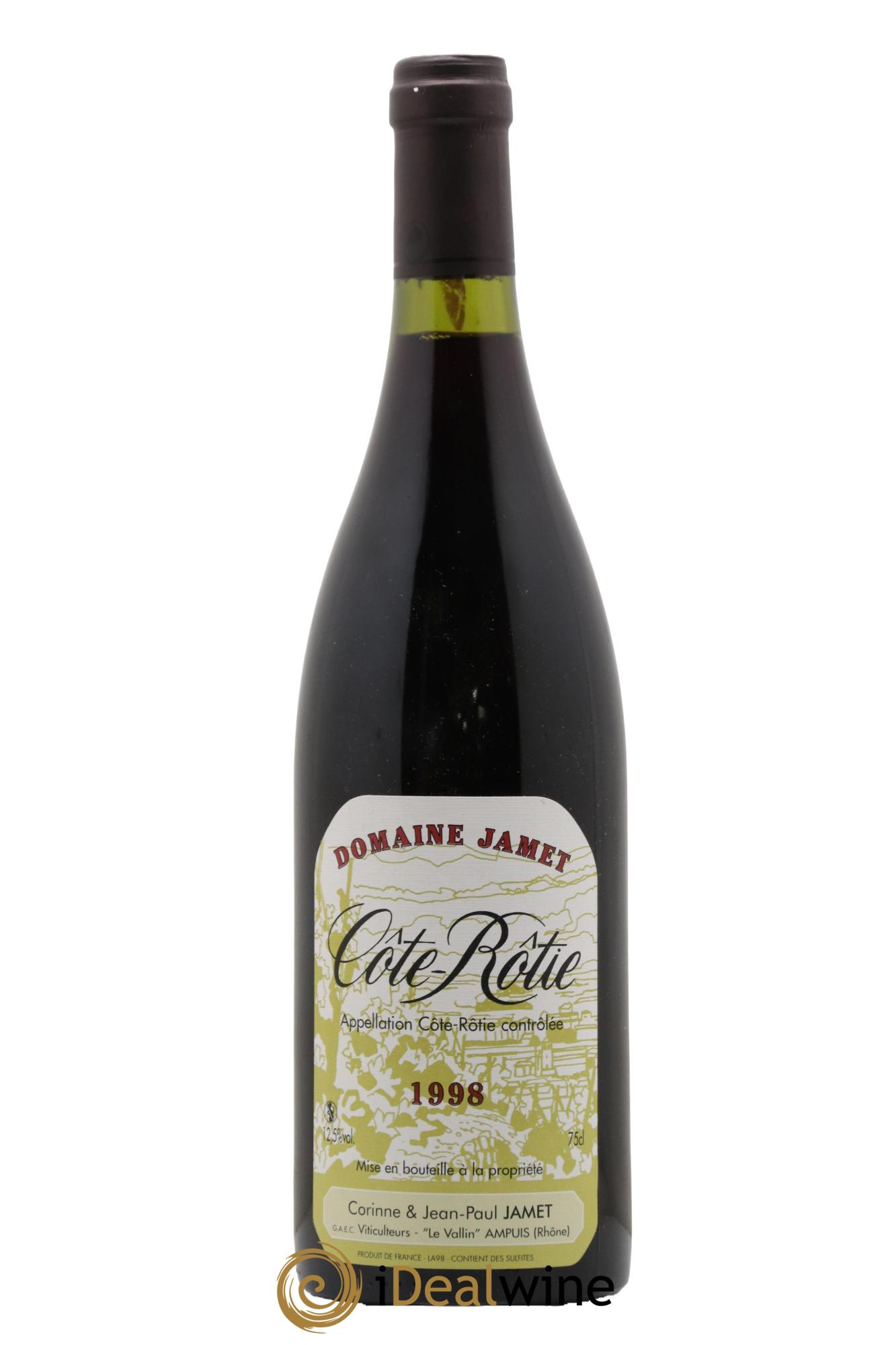 Côte-Rôtie Jamet (Domaine) 1998 - Lot de 1 bouteille - 0