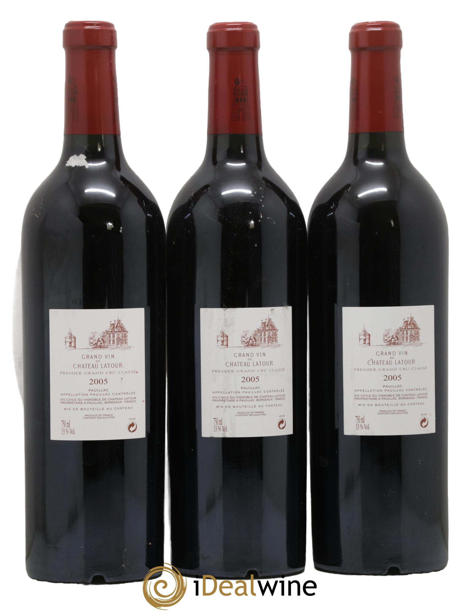 Château Latour 1er Grand Cru Classé 2005 - Posten von 3 Flaschen - 1