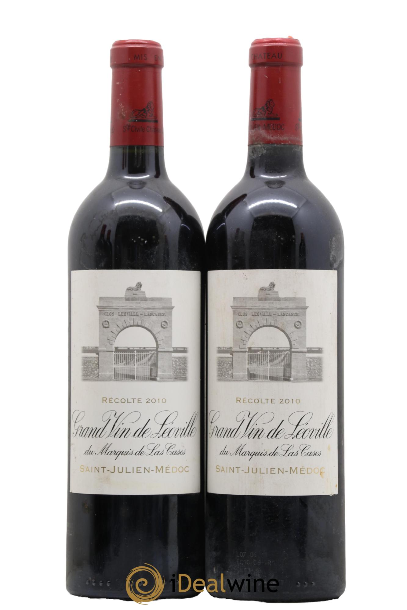 Château Léoville Las Cases 2ème Grand Cru Classé 2010 - Lot de 2 bouteilles - 0