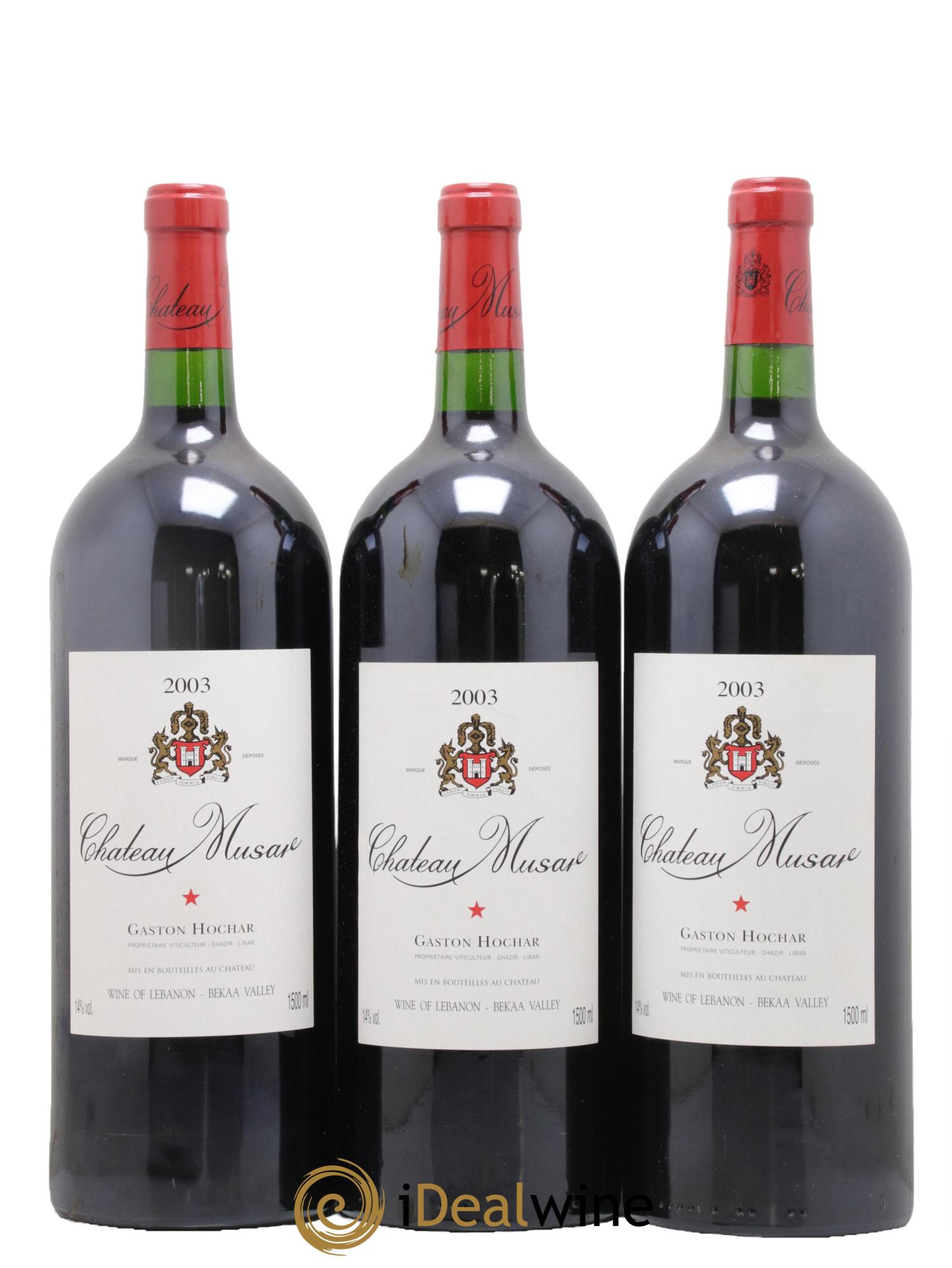 Château Musar Serge Hochar 2003 - Lot de 3 magnums - 0