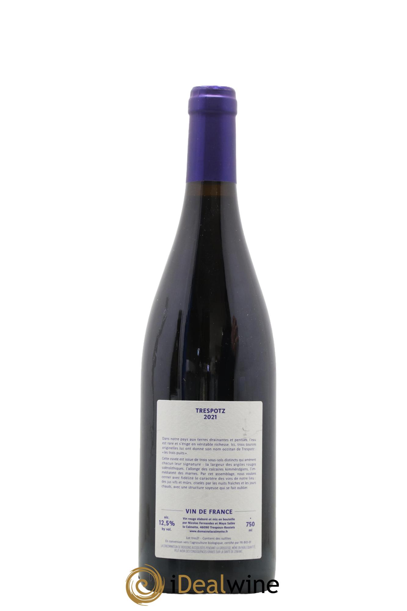 Vin de France Domaine la Calmette Trespotz 2021 - Posten von 1 Flasche - 1