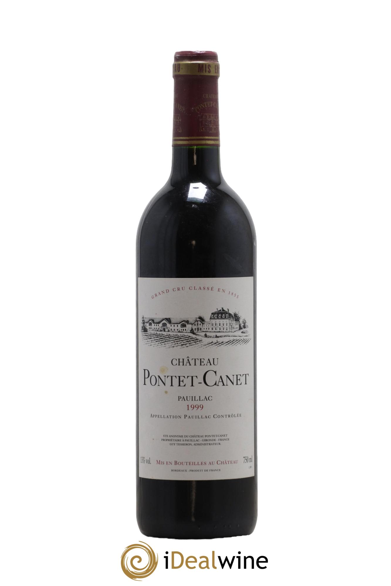 Château Pontet Canet 5ème Grand Cru Classé 1999 - Lot de 1 bouteille - 0