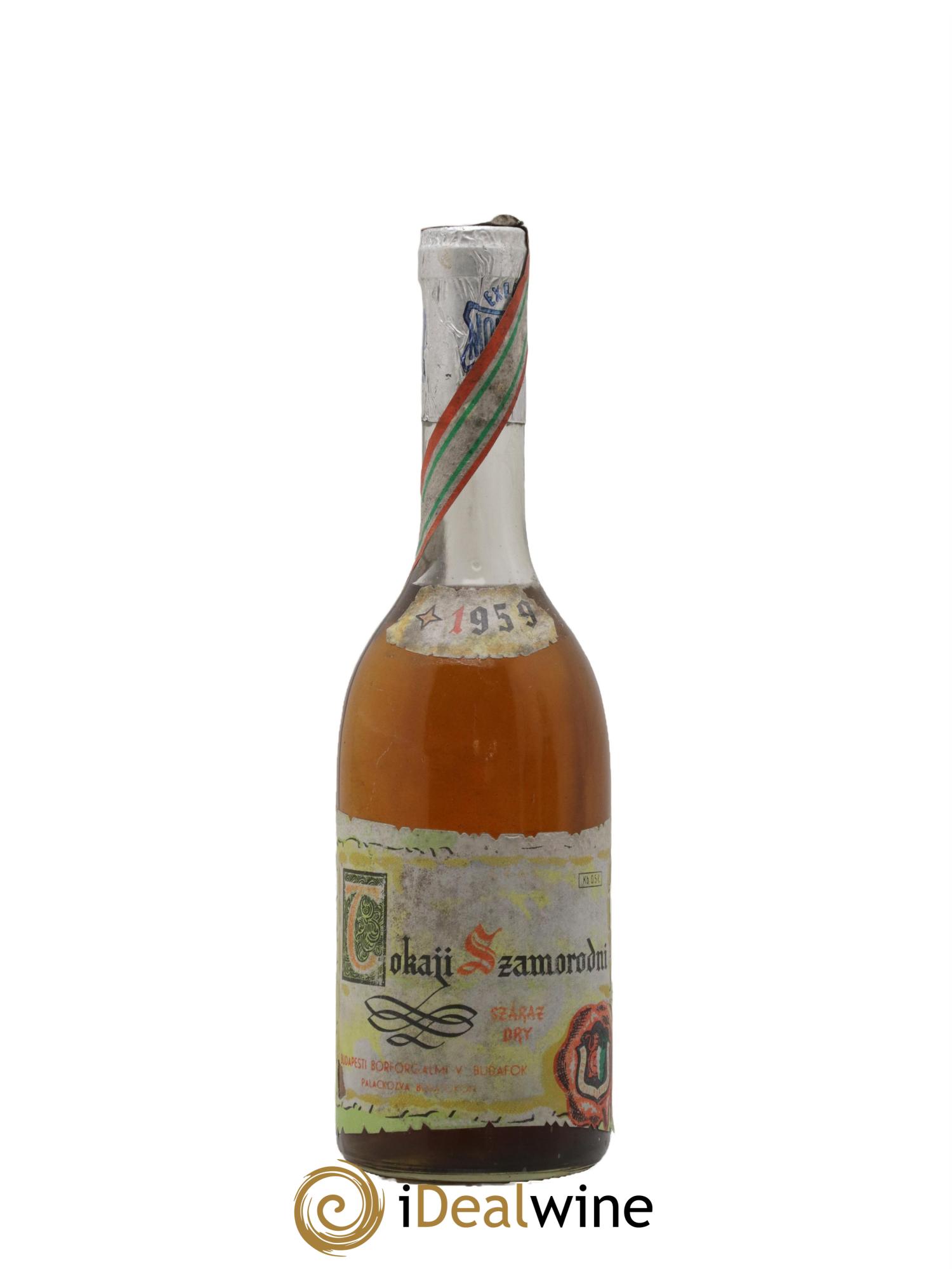 Tokaji Szamorodni Borforgalmi  Budafokon 1959 - Lotto di 1 formato 50cl - 0