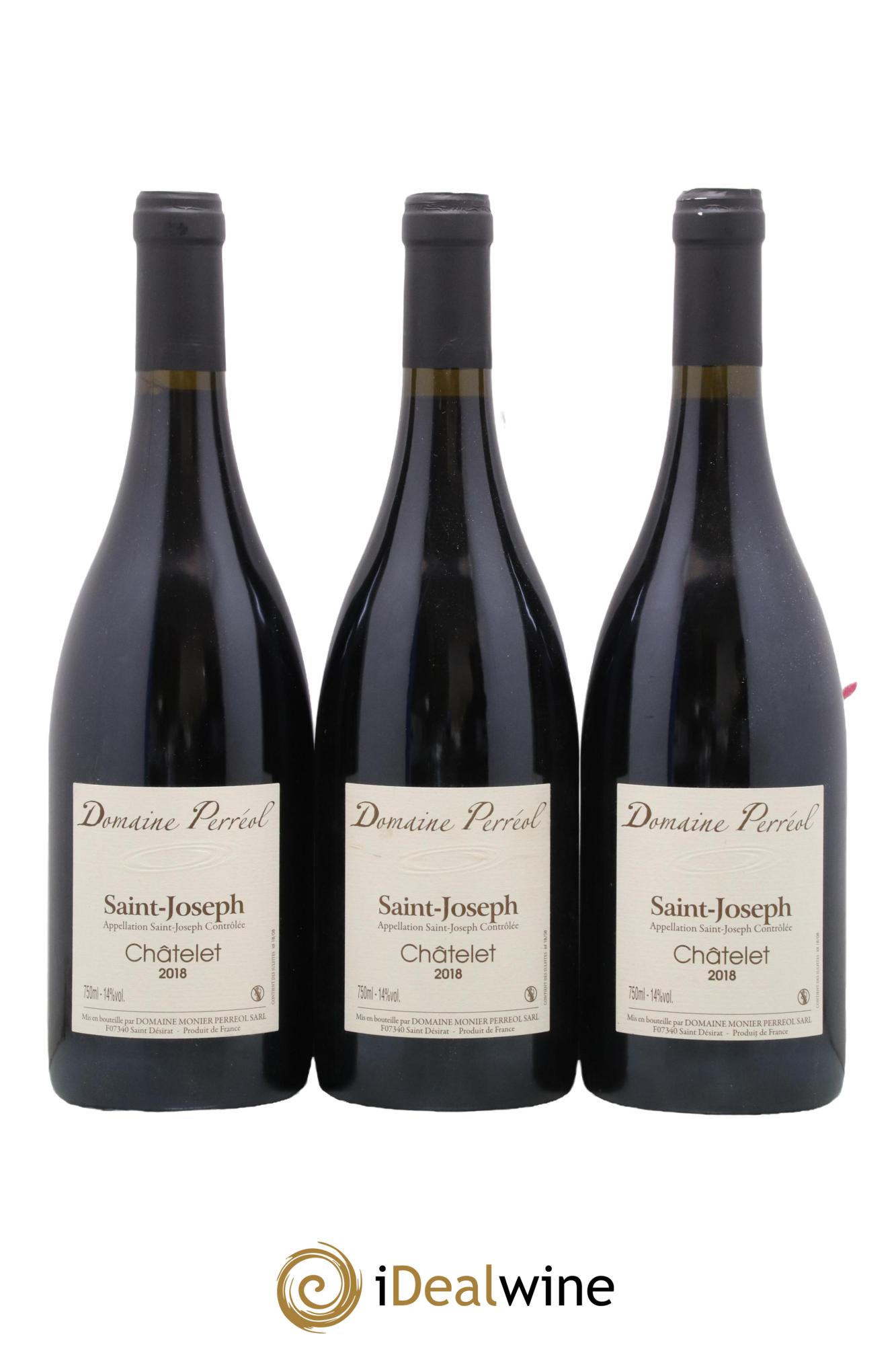 Saint-Joseph Chatelet Monier Perréol 2018 - Lot de 3 bouteilles - 0