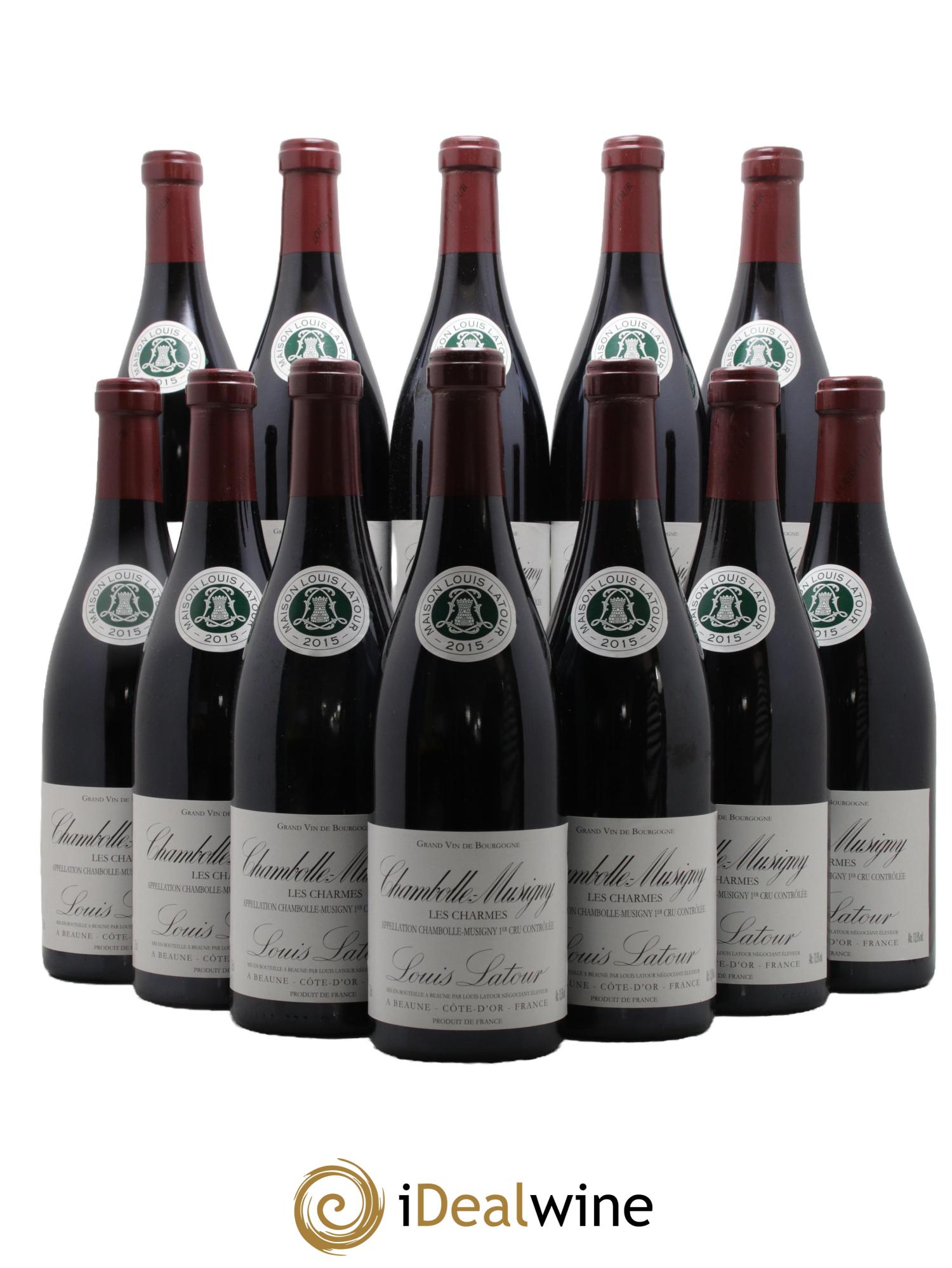 Chambolle-Musigny 1er Cru Les Charmes Louis Latour 2015 - Lot de 12 bouteilles - 0