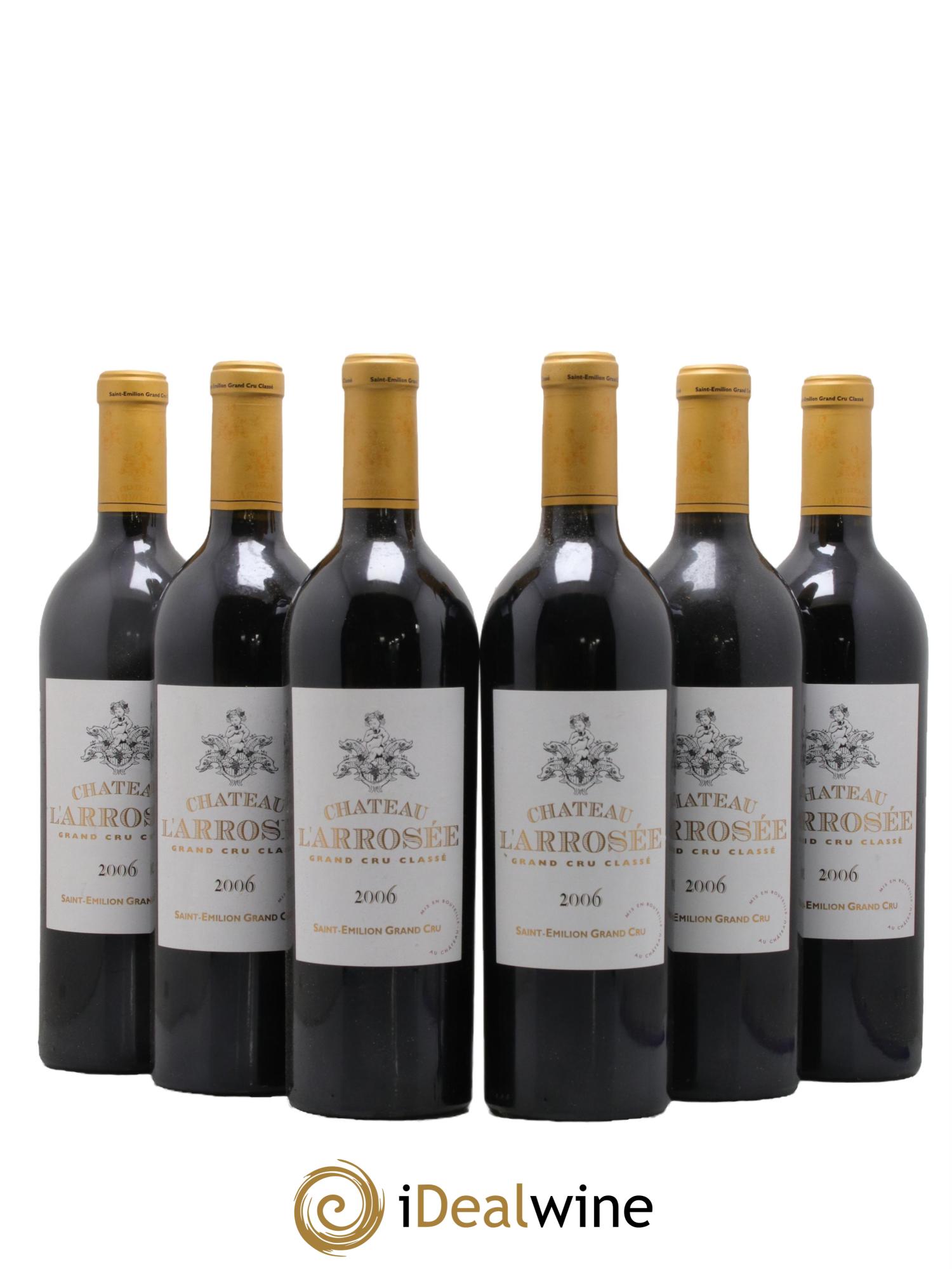 Château l' Arrosée Grand Cru Classé 2006 - Lotto di 6 bottiglie - 0