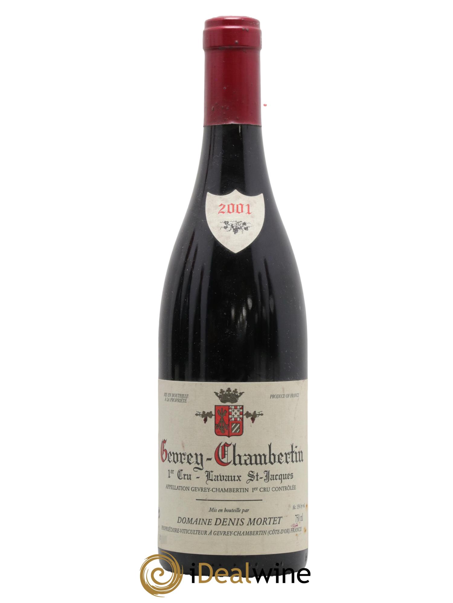 Gevrey-Chambertin 1er Cru Lavaux Saint Jacques Denis Mortet (Domaine)  2001 - Posten von 1 Flasche - 0