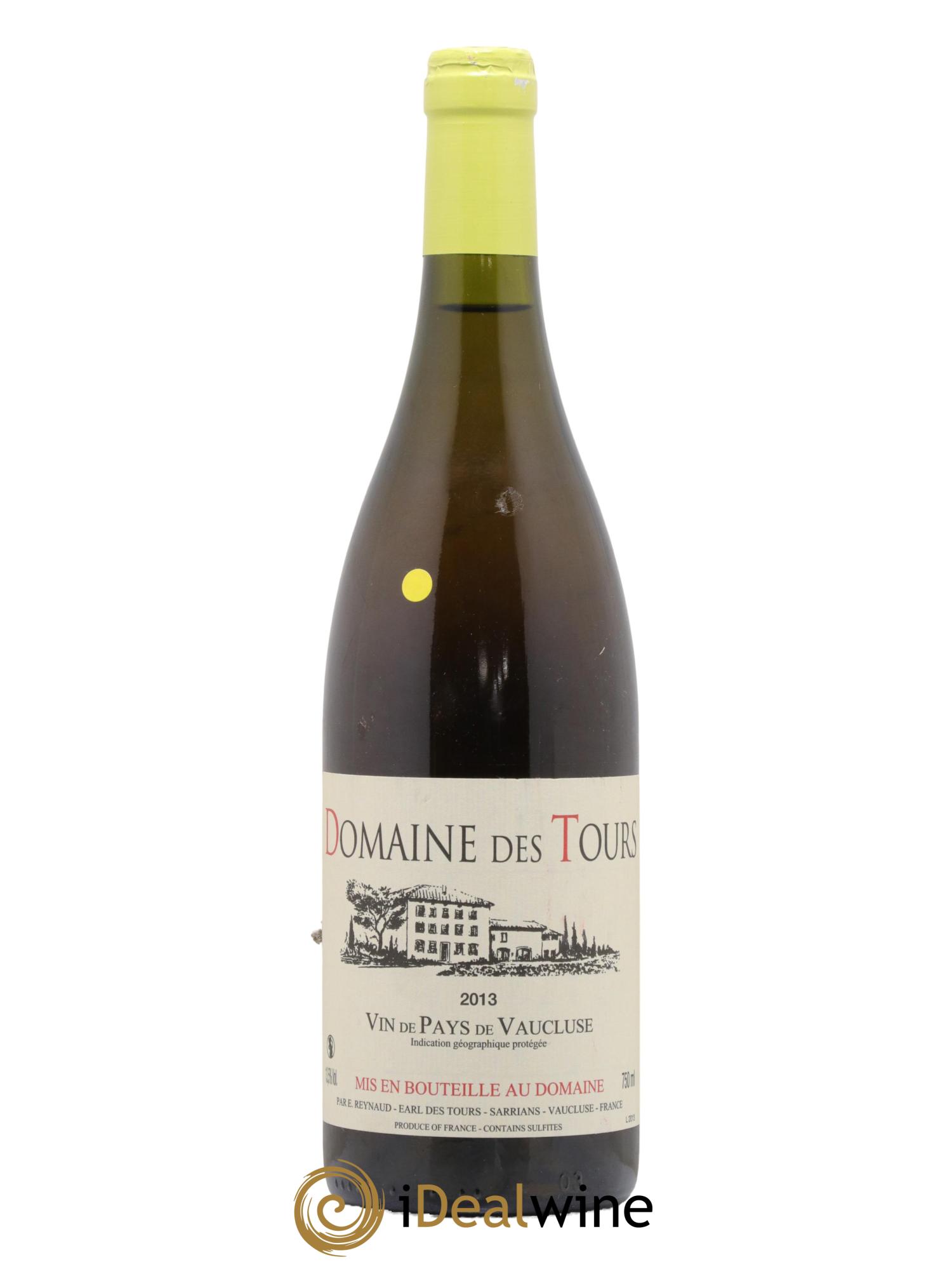 IGP Vaucluse (Vin de Pays de Vaucluse) Domaine des Tours Emmanuel Reynaud  2013 - Lot de 1 bouteille - 0