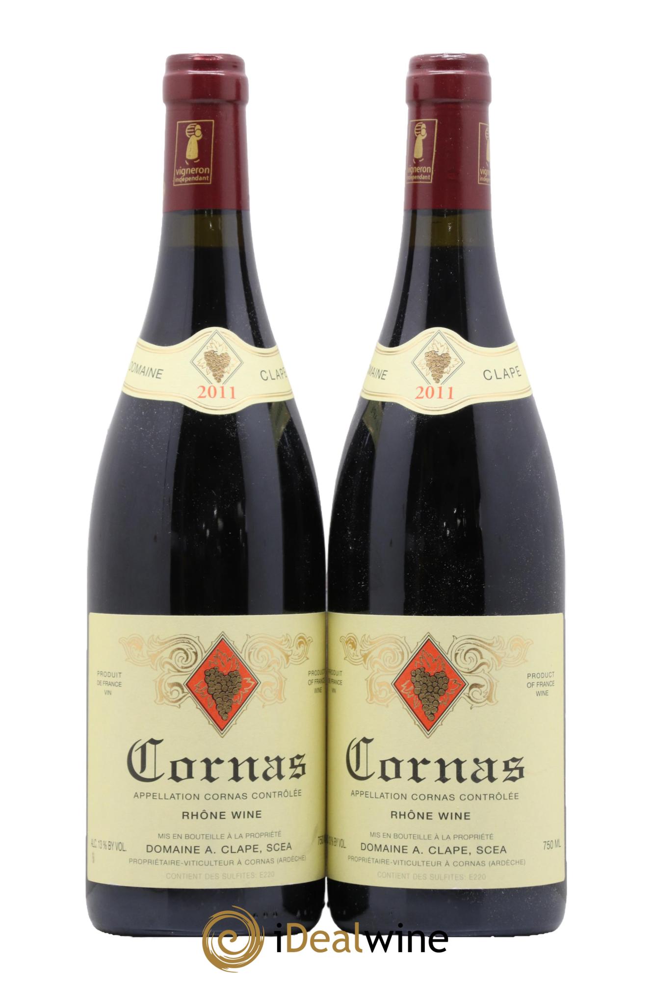 Cornas Auguste Clape 2011 - Lot of 2 bottles - 0