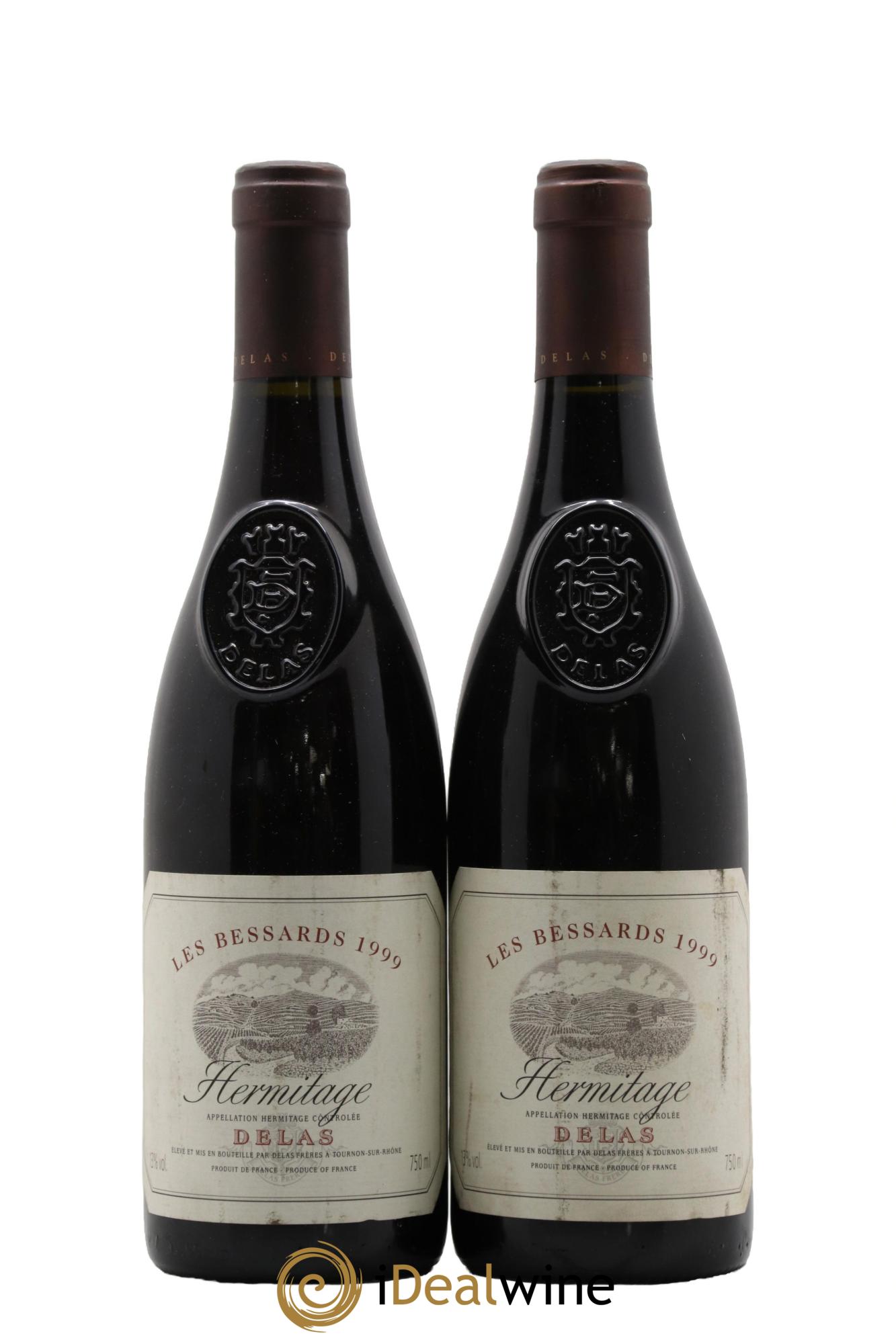 Hermitage Les Bessards Delas Frères 1999 - Lotto di 2 bottiglie - 0