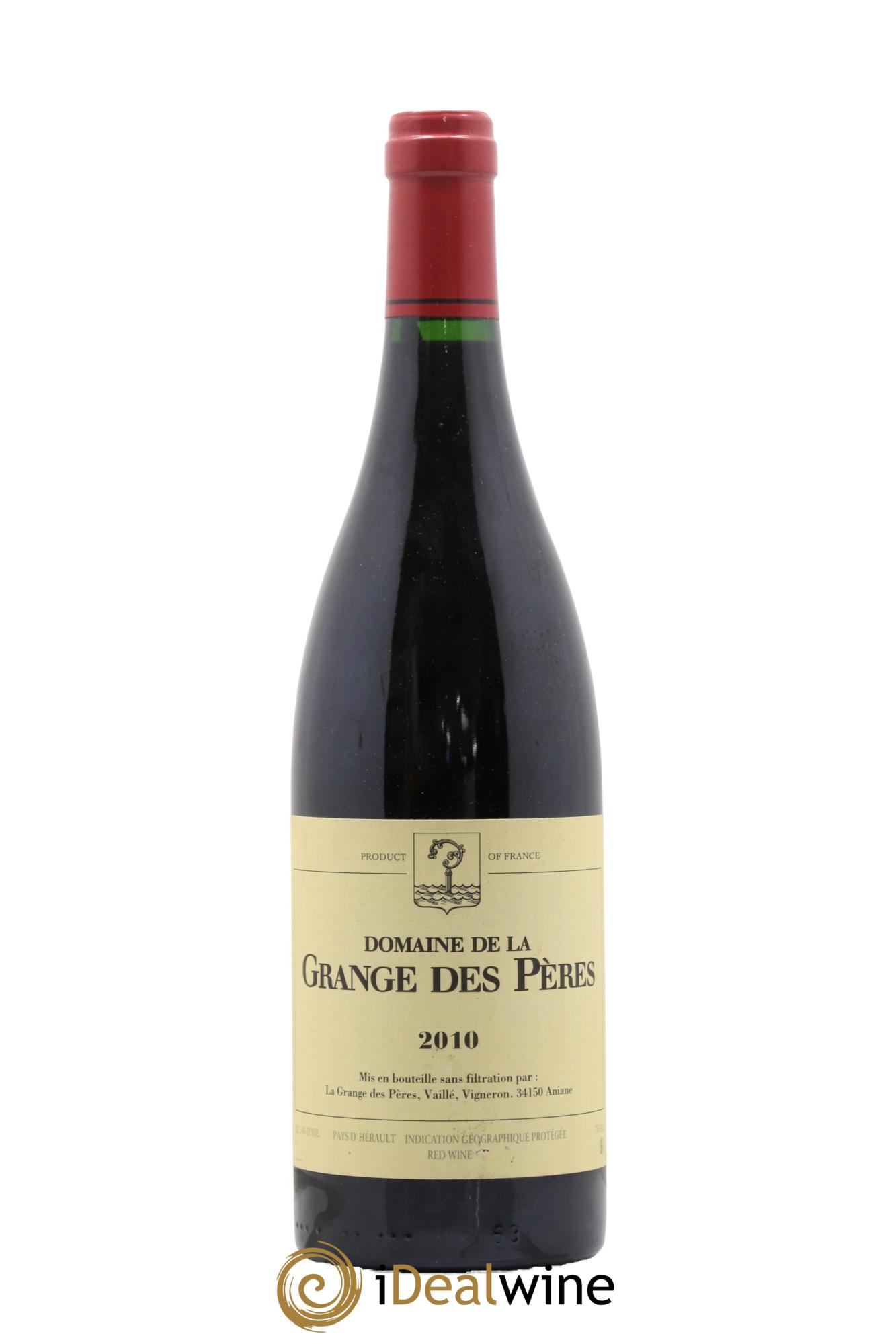 IGP Pays d'Hérault Grange des Pères Laurent Vaillé  2010 - Lot of 1 bottle - 0