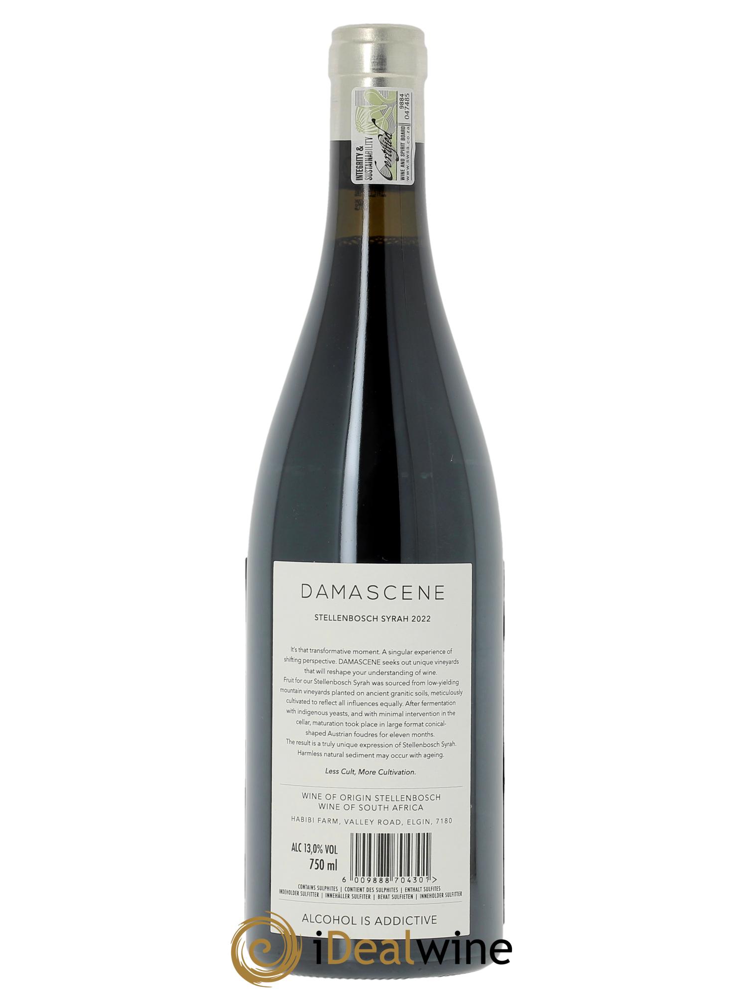 Stellenbosch Damascene Syrah  2022 - Lot de 1 bouteille - 1