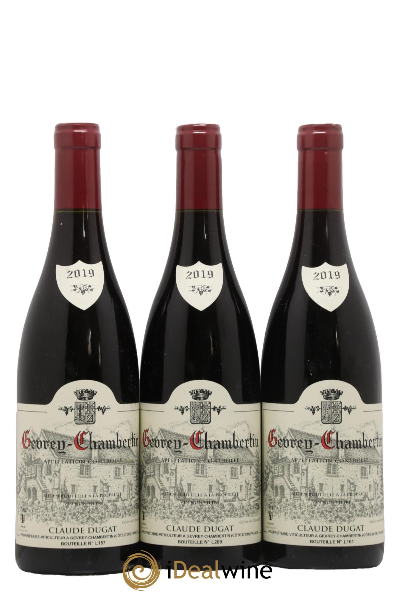 Gevrey-Chambertin Claude Dugat 2019 - Lot of 3 bottles - 0