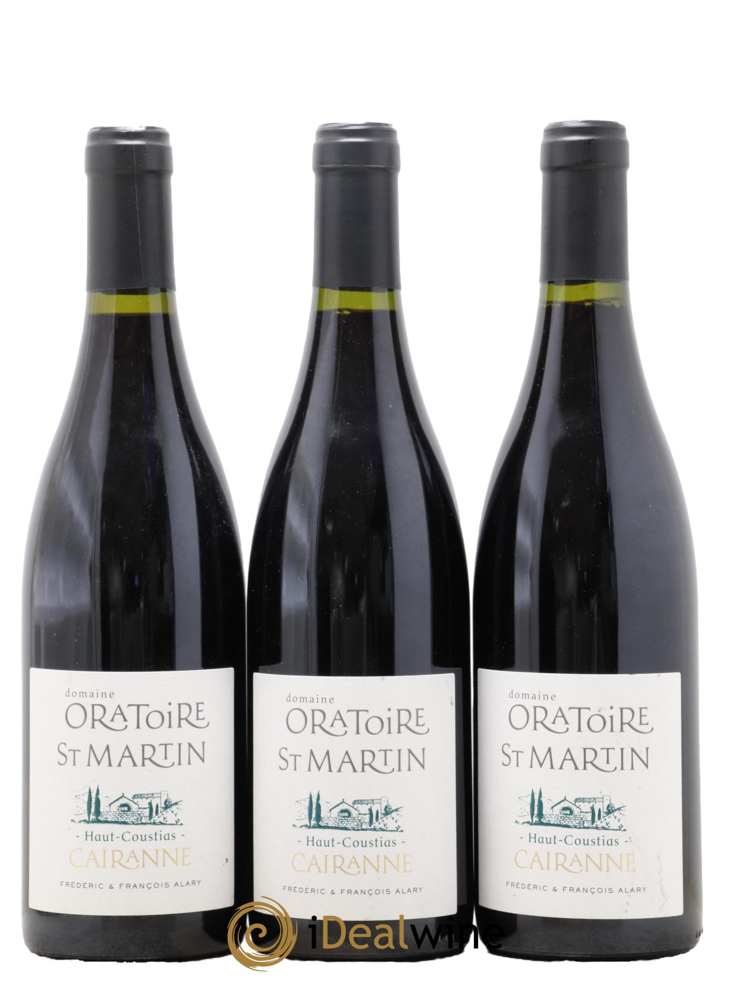 Cairanne Haut-Coustias Oratoire Saint-Martin - Frédéric et François Alary 2014 - Lot de 3 bouteilles - 0