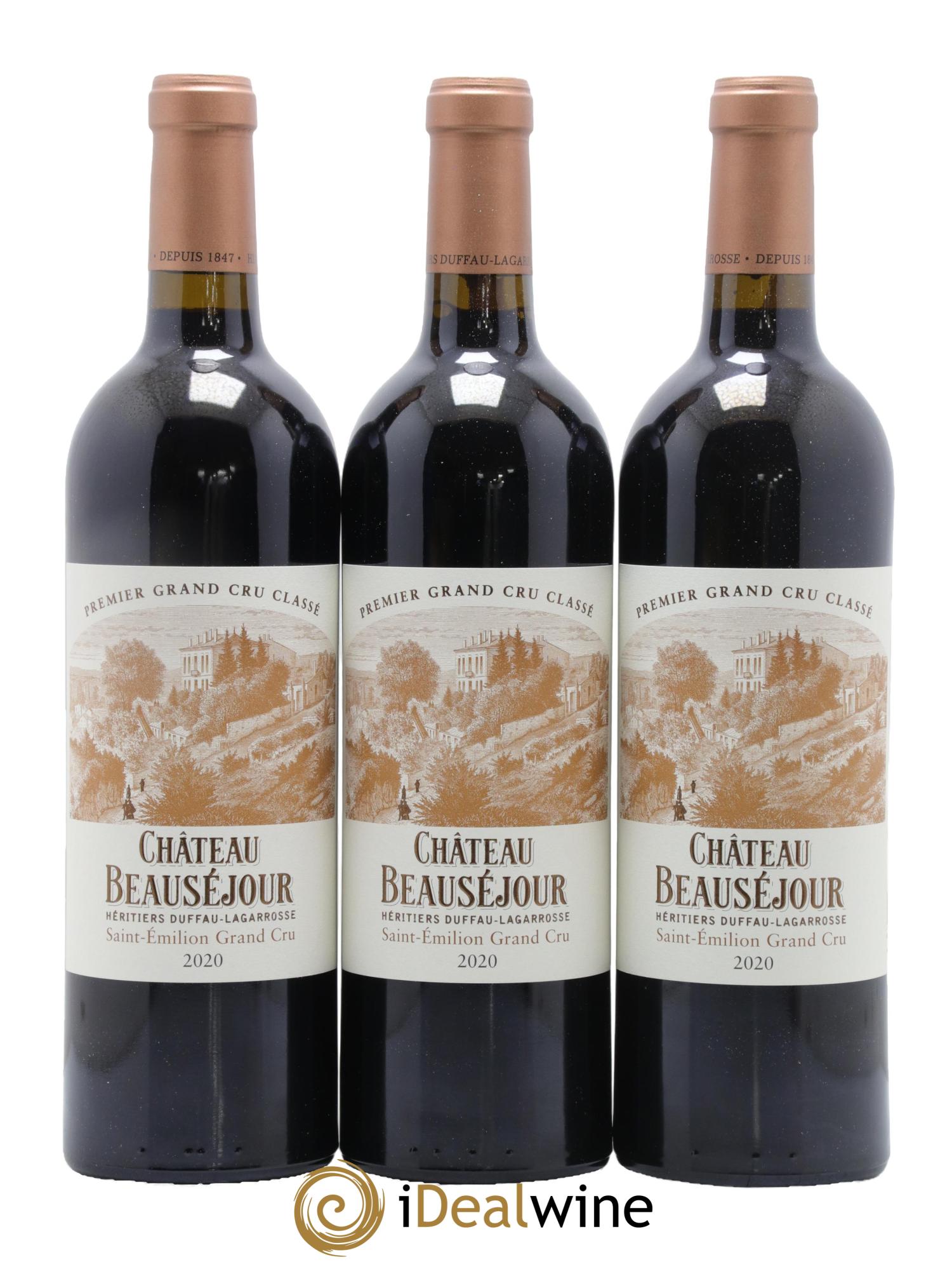 Château Beauséjour (Duffau-Lagarrosse) 1er Grand Cru Classé B 2020 - Posten von 6 Flaschen - 1