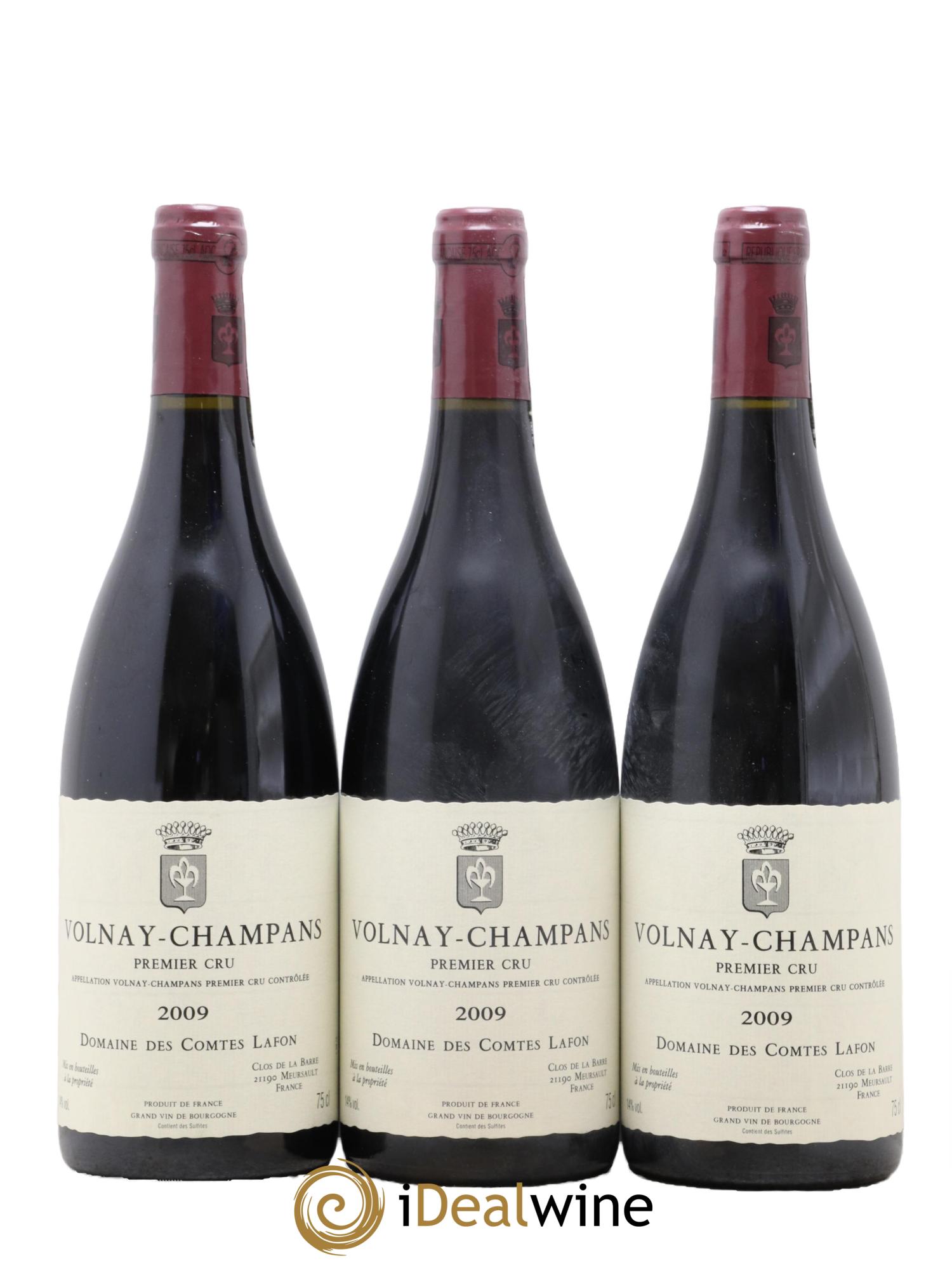 Volnay 1er Cru Champans Comtes Lafon (Domaine des)  2009 - Lot de 3 bouteilles - 0