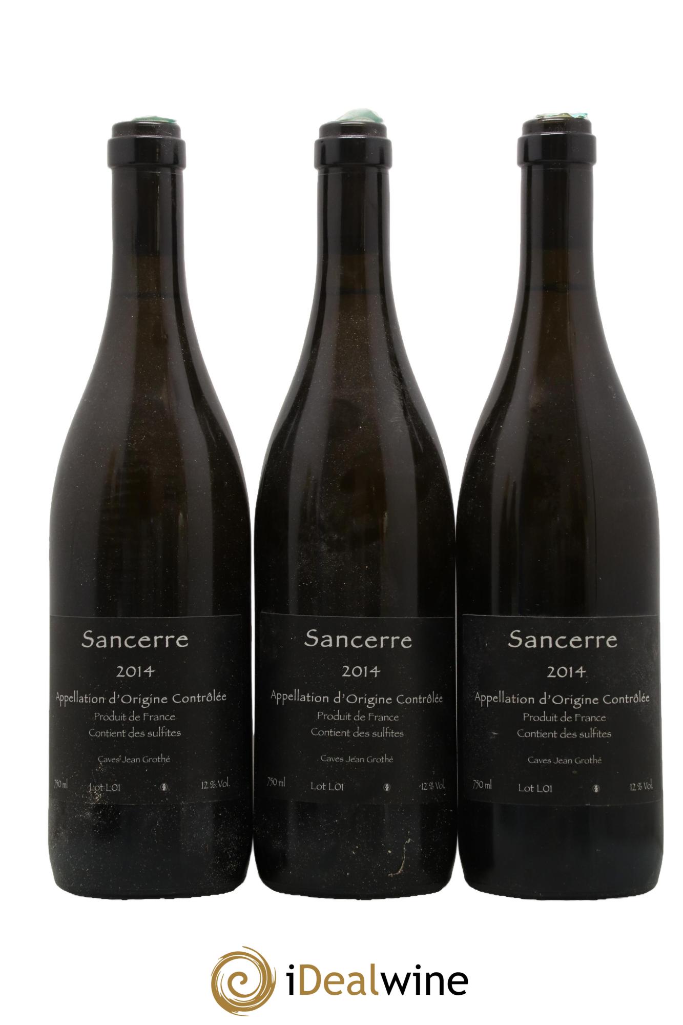 Sancerre Caves Jean Grothé 2014 - Posten von 3 Flaschen - 0