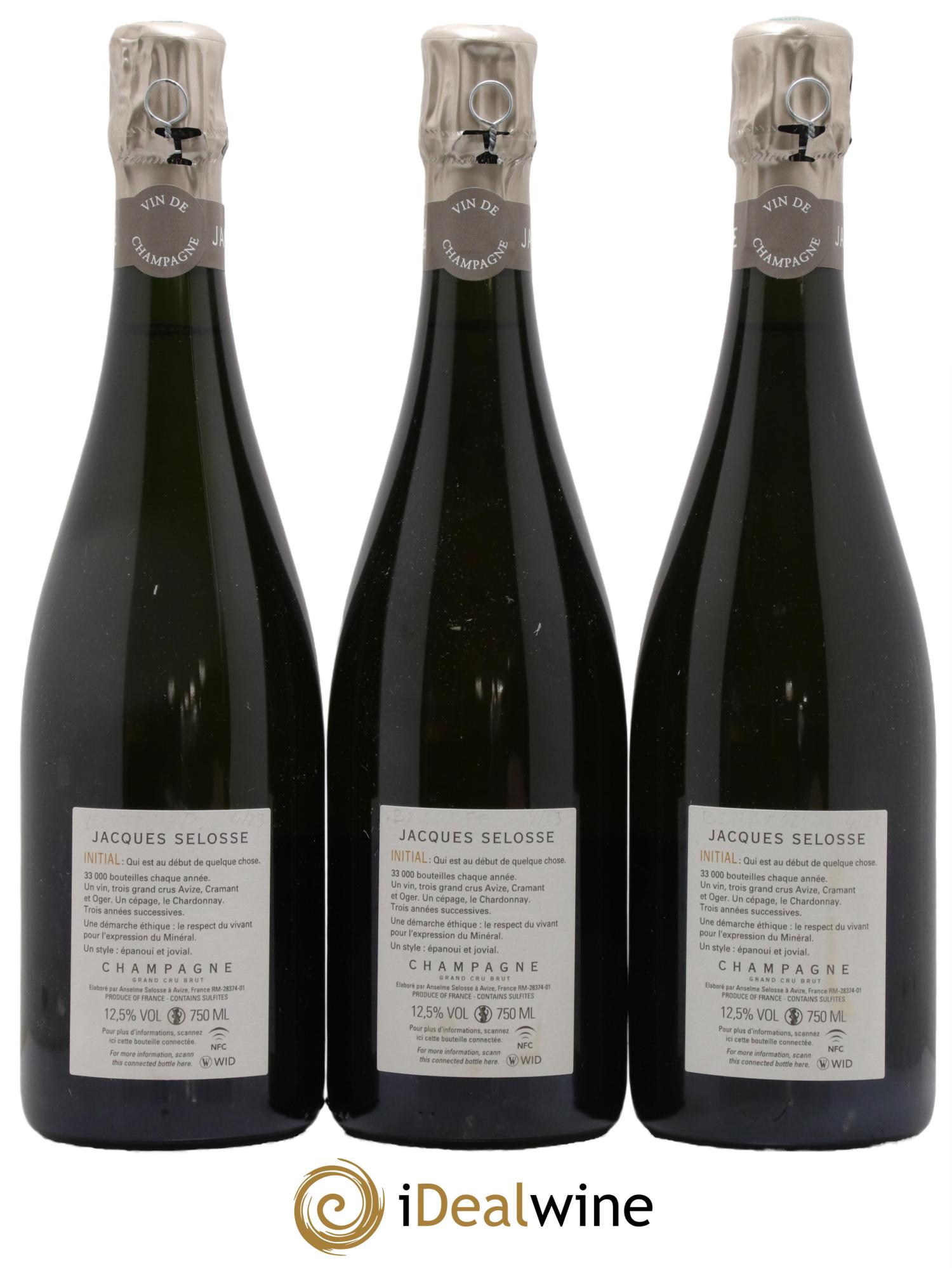 Brut Initial Jacques Selosse - Posten von 3 Flaschen - 1