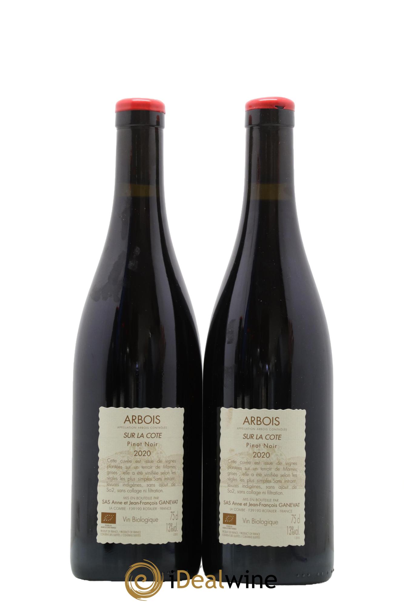 Arbois Sur la Cote Anne et Jean François Ganevat 2020 - Lot of 2 bottles - 1