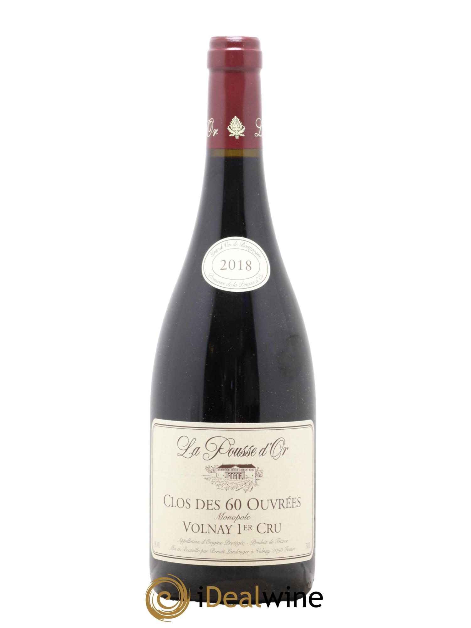 Volnay 1er Cru Clos des 60 ouvrées La Pousse d'Or (Domaine de) 2018 - Lot de 1 bouteille - 0