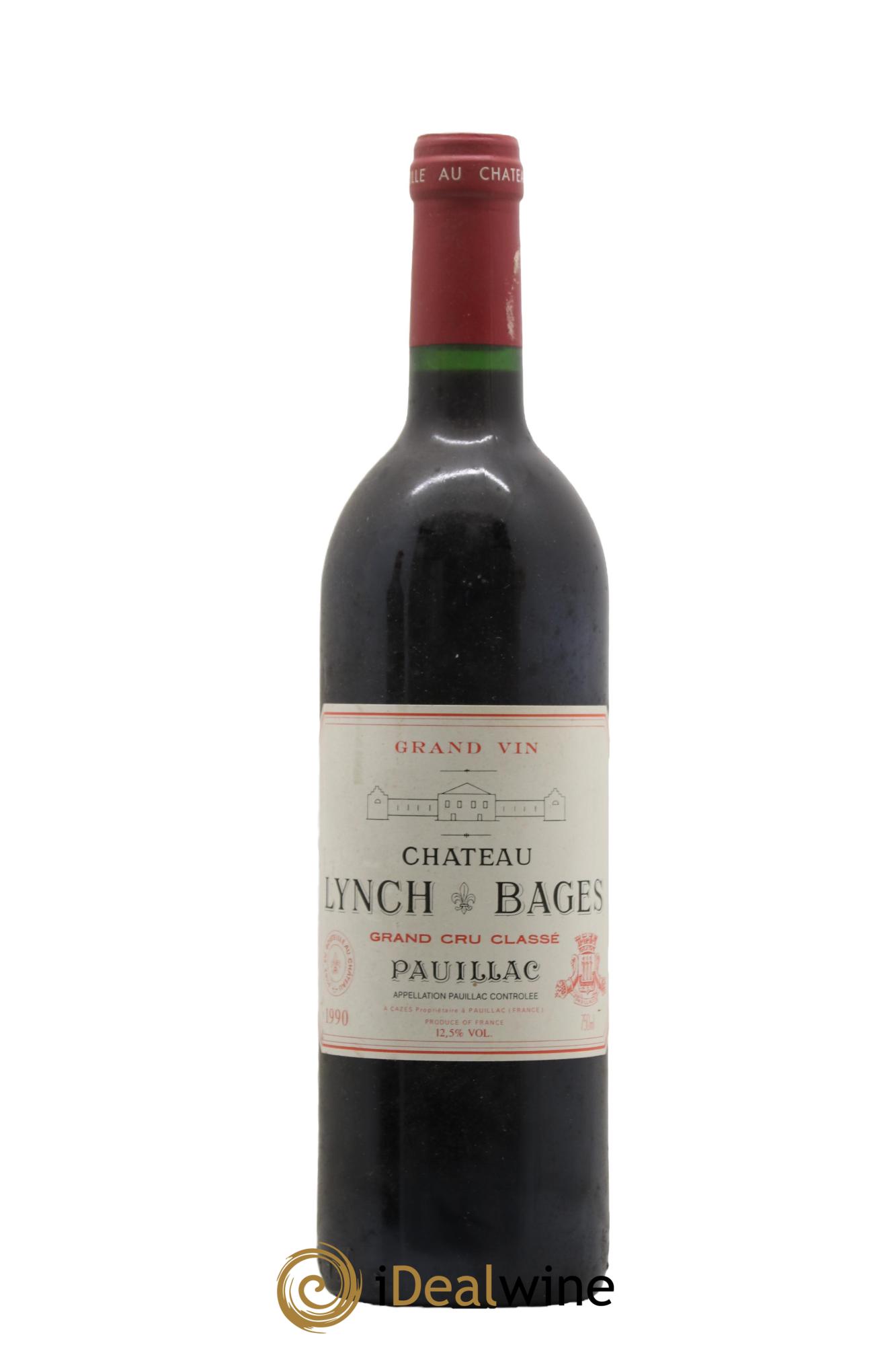 Château Lynch Bages 5ème Grand Cru Classé 1990 - Lot de 1 bouteille - 0