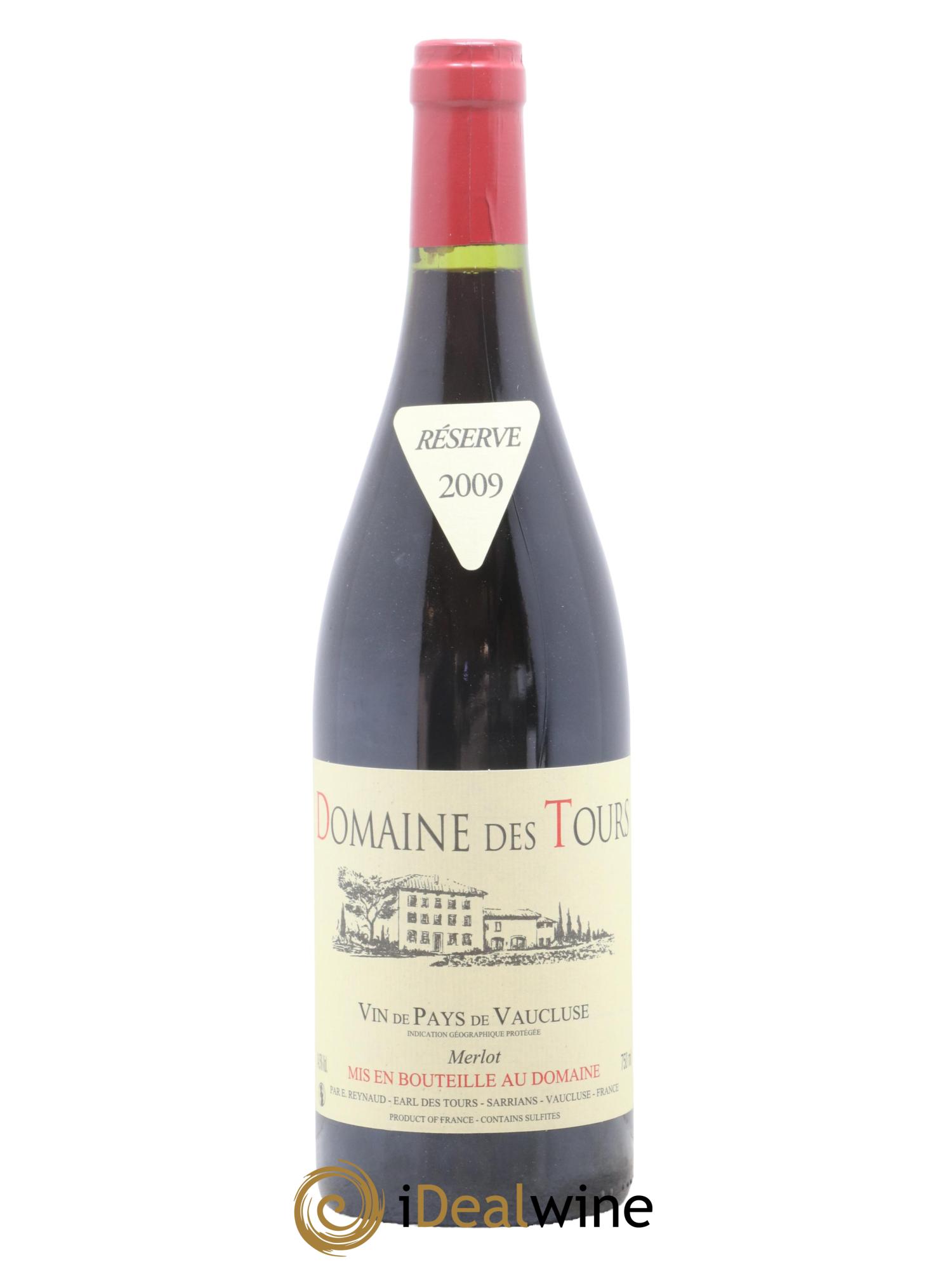 IGP Pays du Vaucluse (Vin de Pays du Vaucluse) Merlot - Domaine des Tours Emmanuel Reynaud