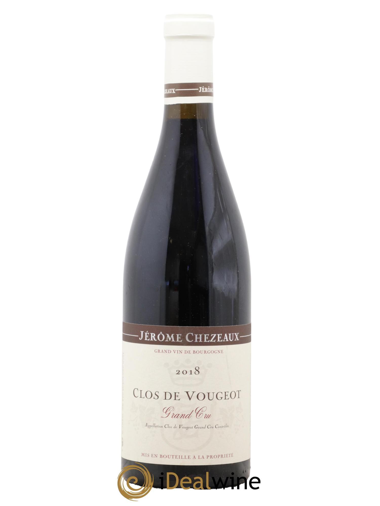 Clos de Vougeot Grand Cru Jérôme Chezeaux 2018 - Lot de 1 bouteille - 0