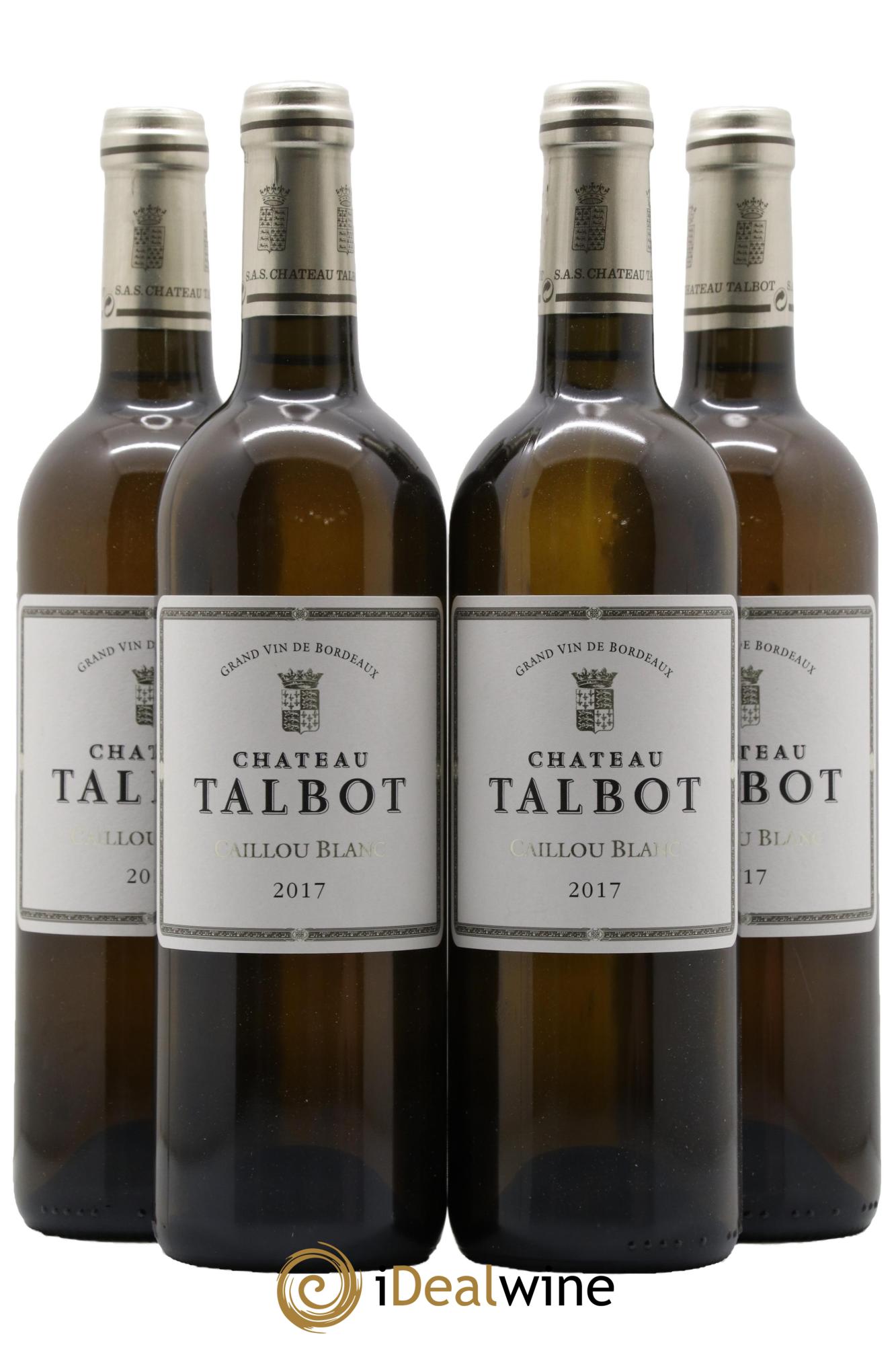 Château Talbot Caillou Blanc 2017 - Lot of 4 bottles - 0