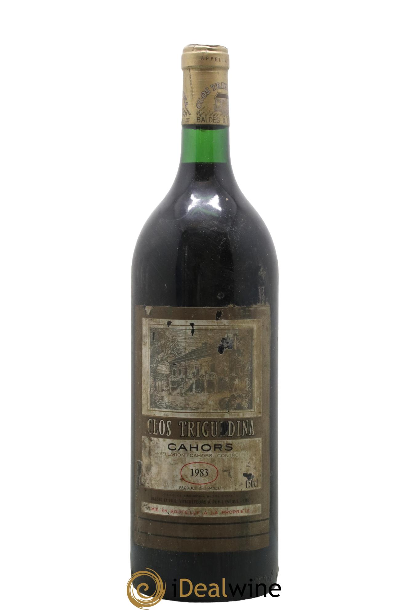 Cahors  Clos Triguedina Jean-Luc Baldès 1983 - Lot of 1 magnum - 0