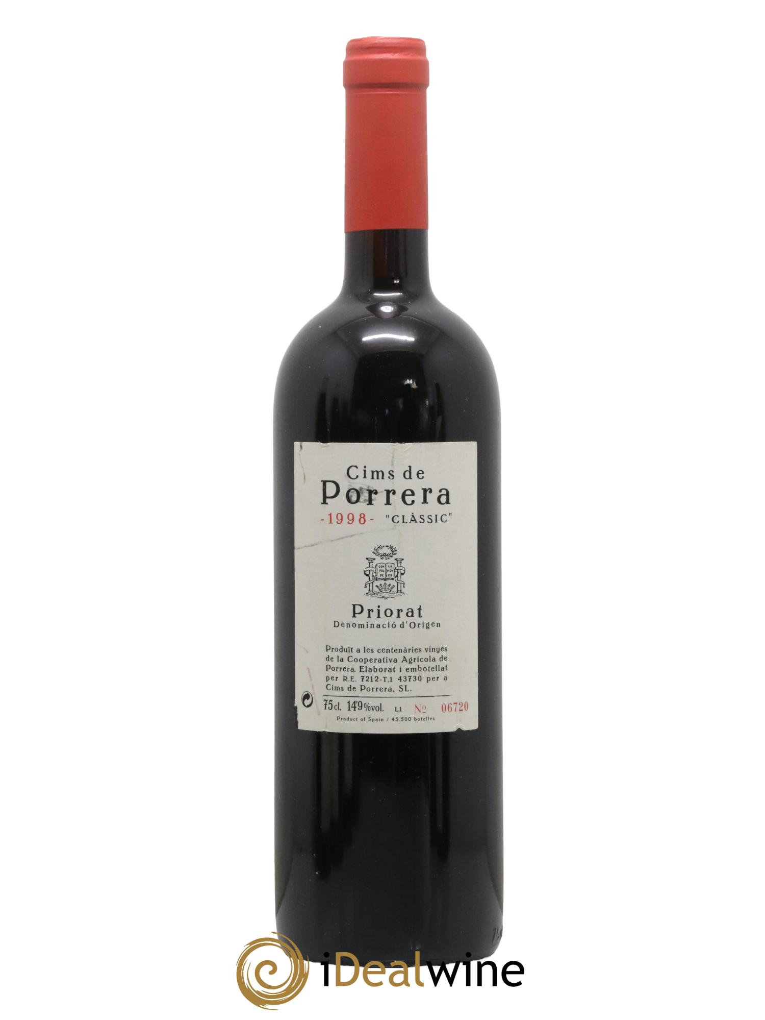 Priorat Cims de Porrera Classic 1998 - Lotto di 1 bottiglia - 0