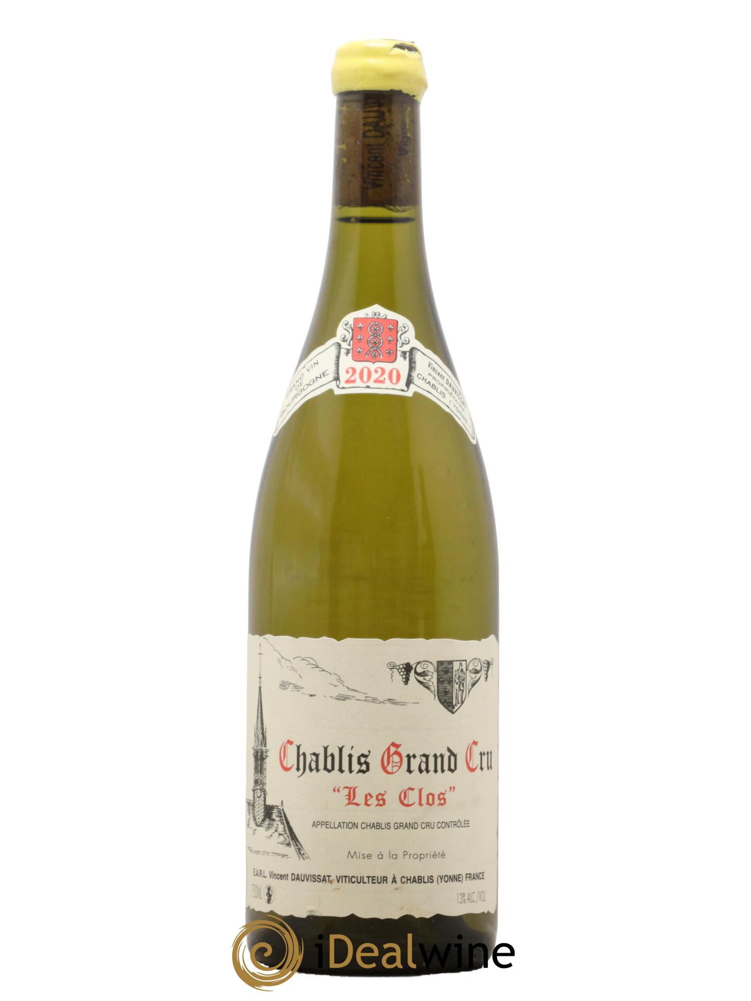 Chablis Grand Cru Les Clos Vincent Dauvissat (Domaine) 2020 - Posten von 1 Flasche - 0