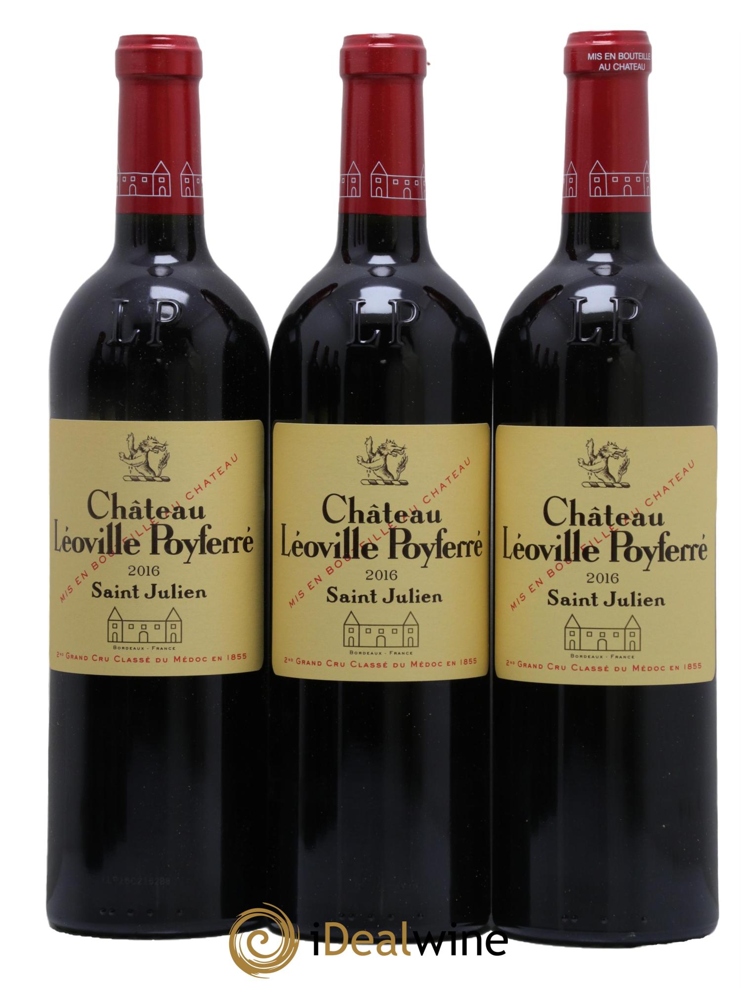 Château Léoville Poyferré 2ème Grand Cru Classé 2016 - Lot de 6 bouteilles - 1