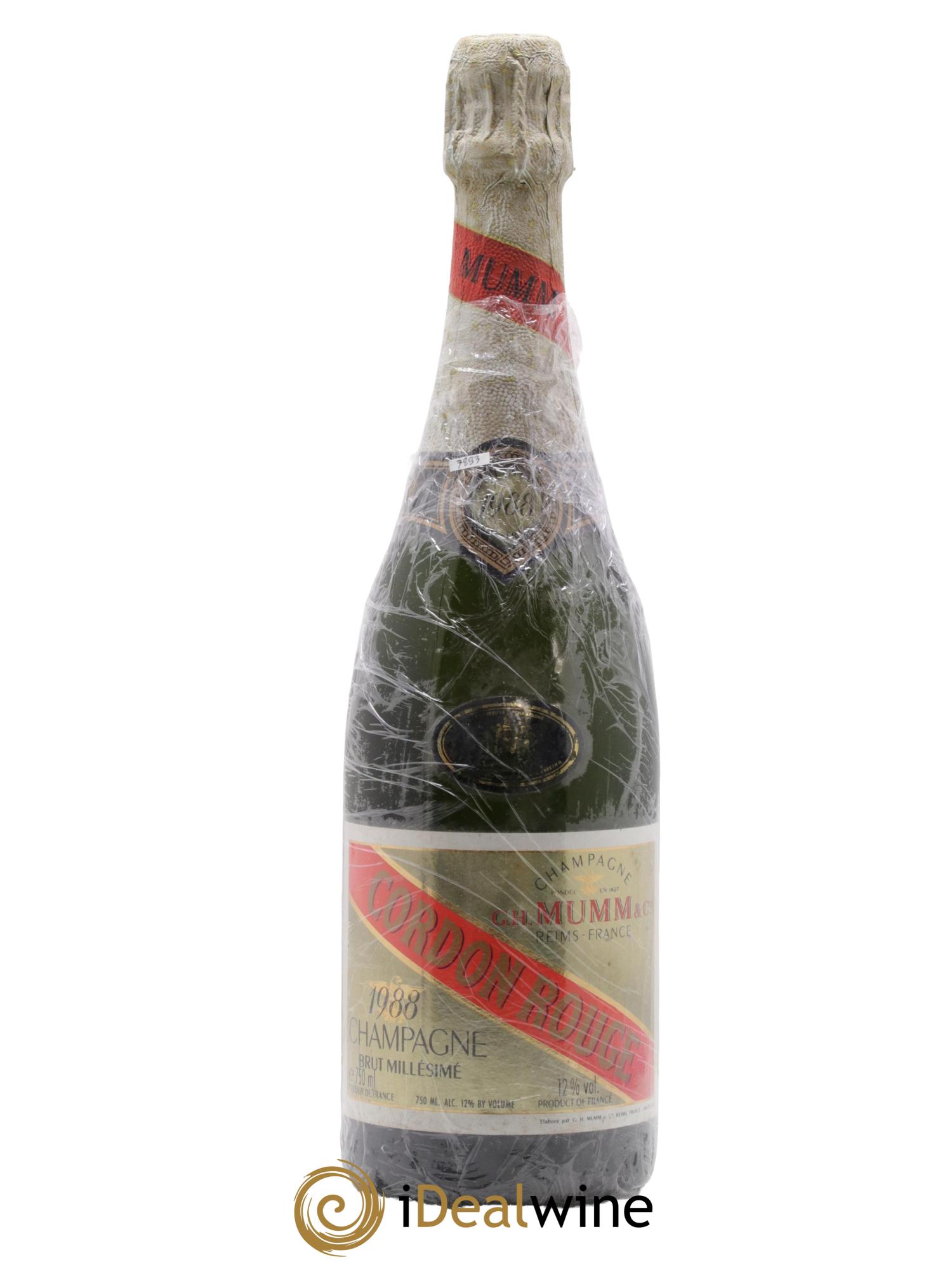 Cordon Rouge Mumm 1988 - Posten von 1 Flasche - 0