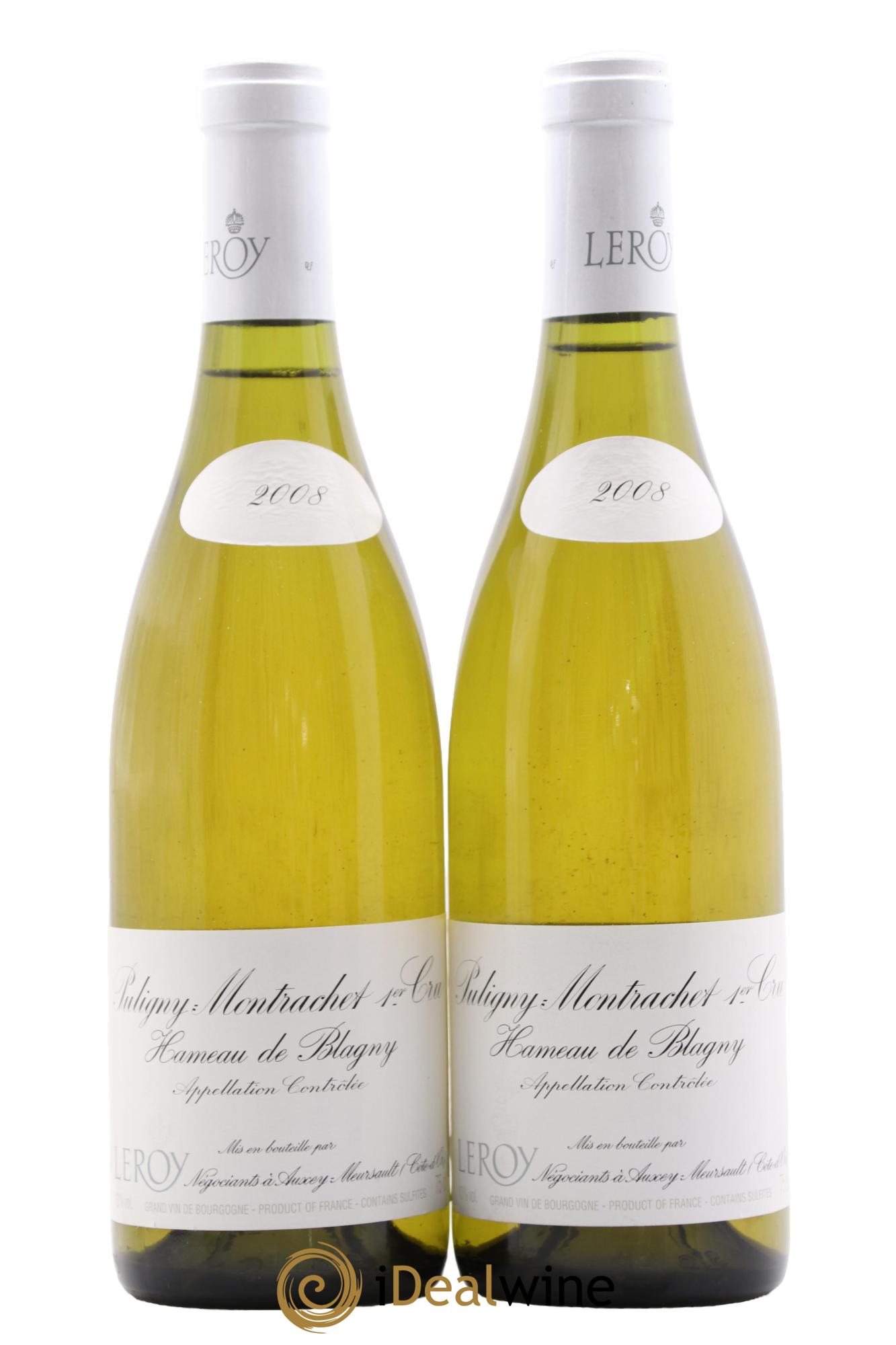 Puligny-Montrachet 1er Cru Hameau de Blagny Leroy SA 2008 - Lot of 2 bottles - 0