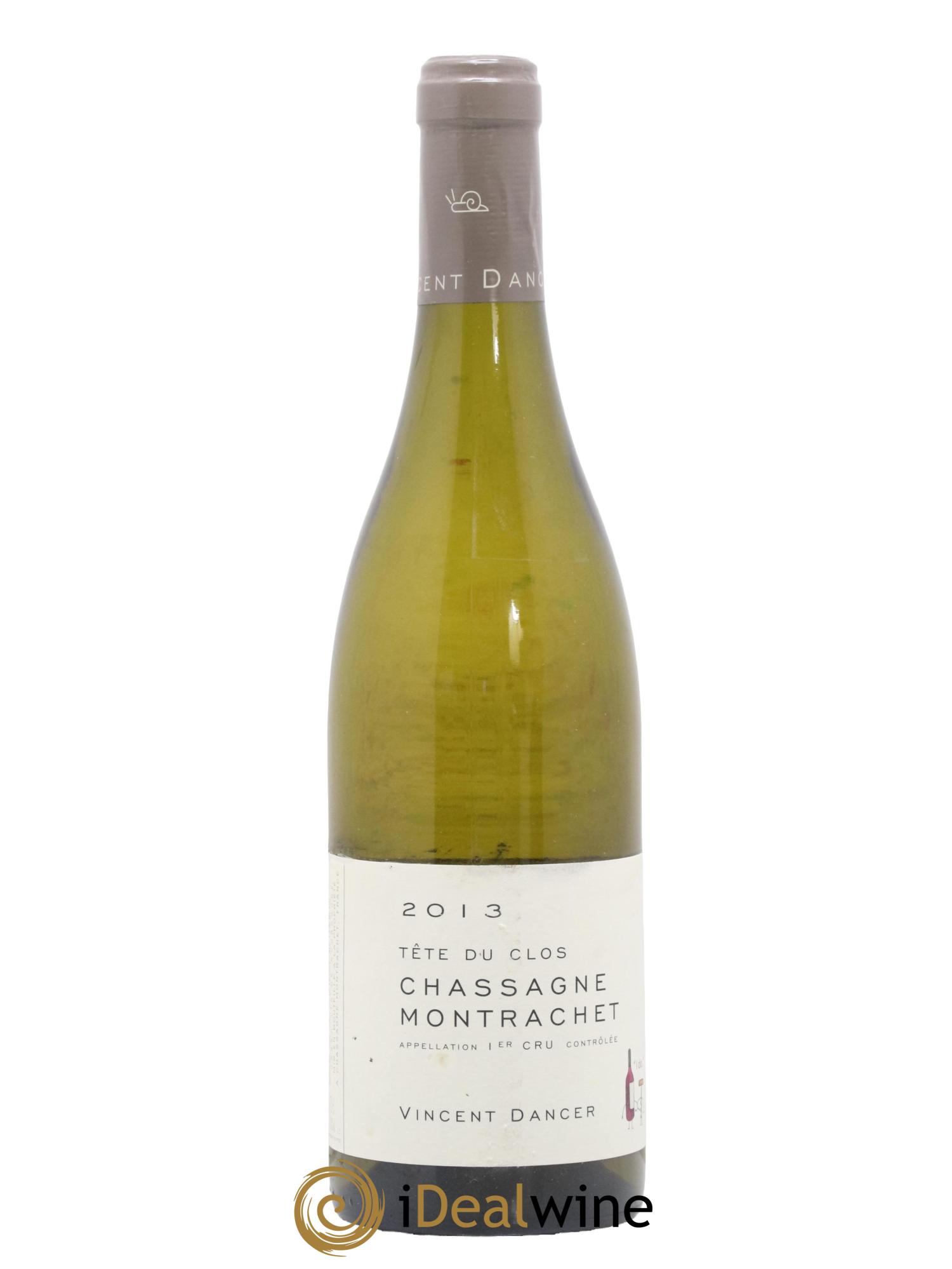 Chassagne-Montrachet 1er Cru (Morgeot) Tête du Clos Vincent Dancer 2013 - Lot de 1 bouteille - 0