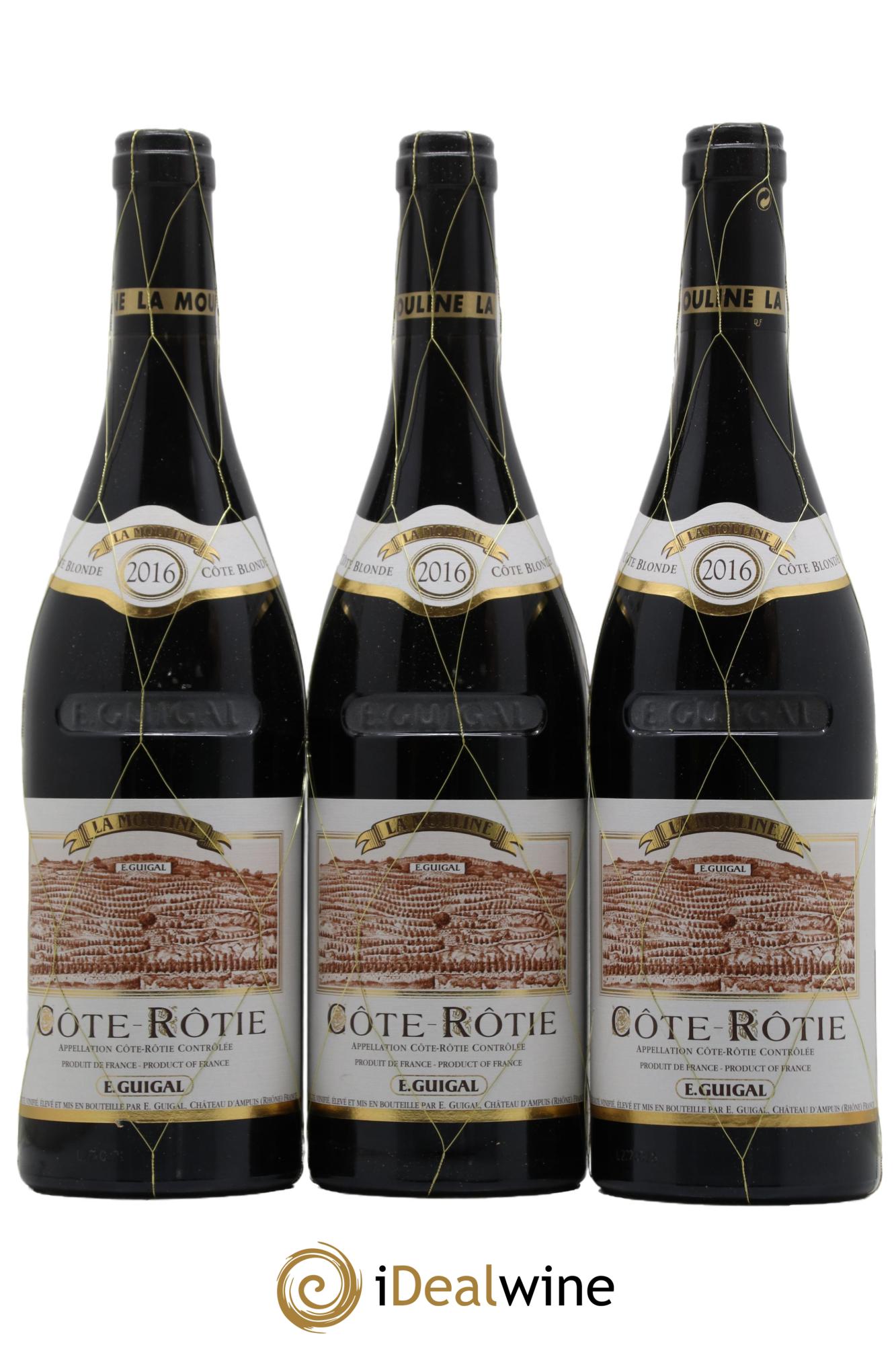 Côte-Rôtie La Mouline Guigal 2016 - Posten von 3 Flaschen - 0