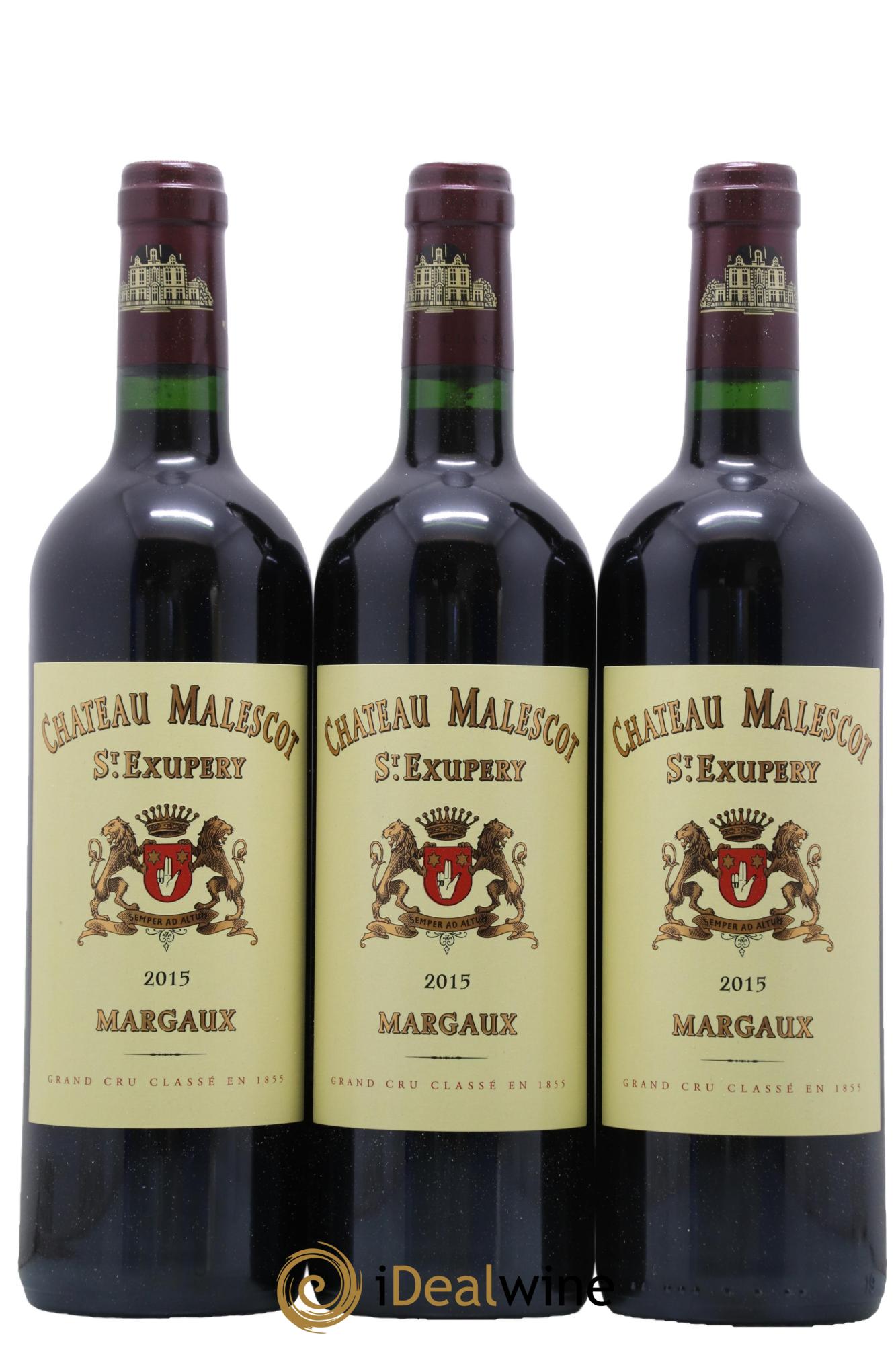 Château Malescot Saint-Exupéry 3ème Grand Cru Classé 2015 - Lot of 3 bottles - 0