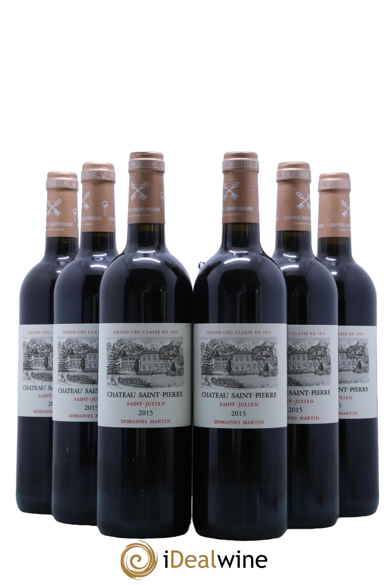 Château Saint-Pierre 4ème Grand Cru Classé 2015 - Lotto di 6 bottiglie - 0